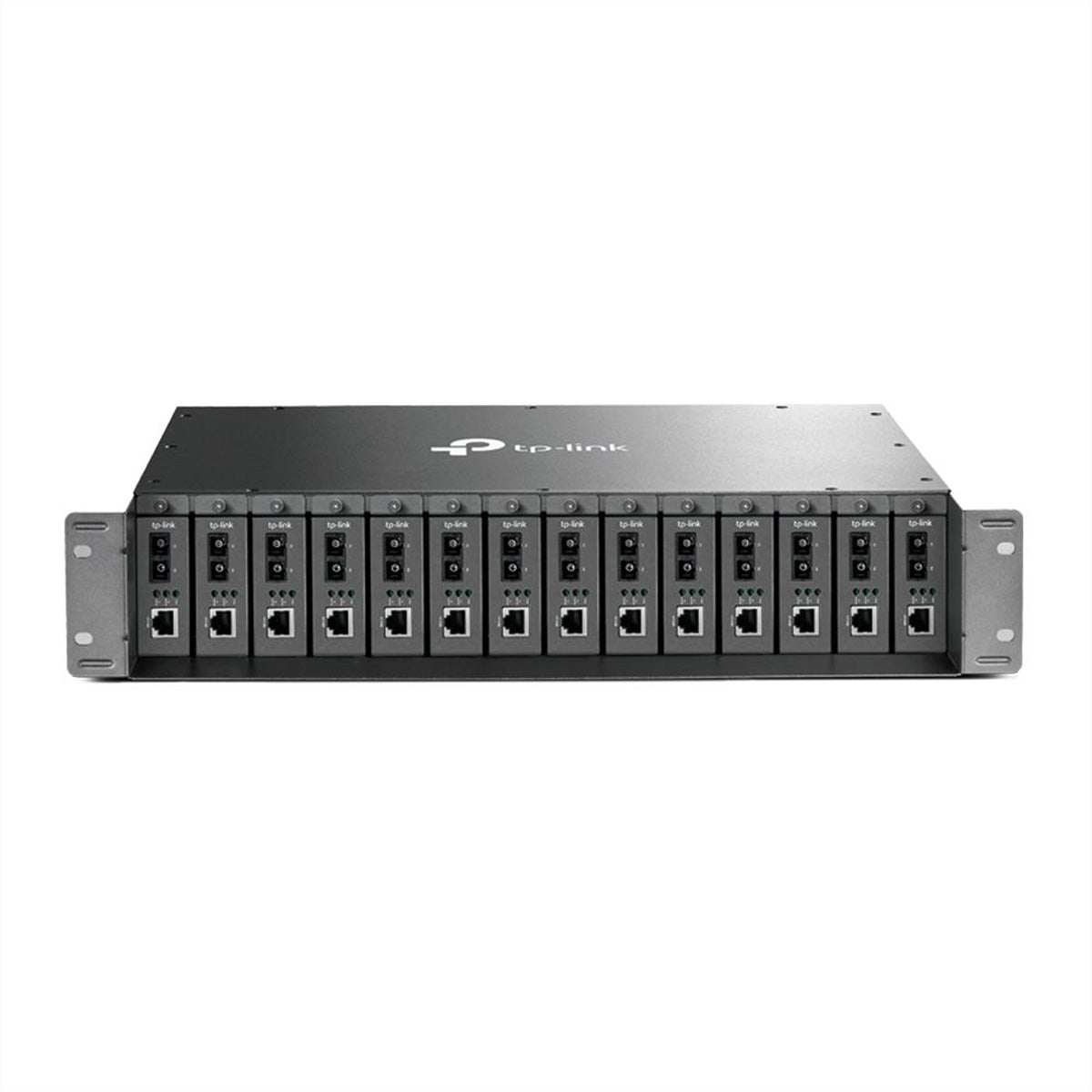 TP-Link TL-MC1400 Rackmount-Chassis 14-Slot – 2U, redundant, Hot-Swap – für TP-Link Medienkonverter