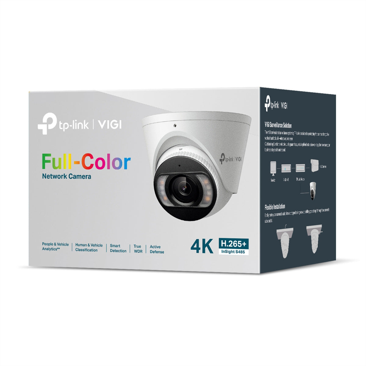 TP-Link VIGI InSight S485 Turret – 4K – 4.0 mm – PoE – IP67