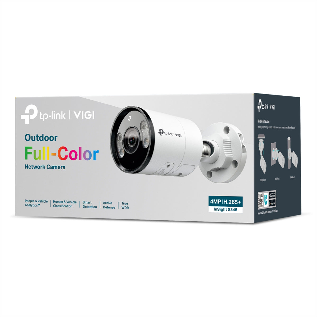 TP-Link InSight S345 Bullet – 4MP – 2,8 mm – PoE – IP67
