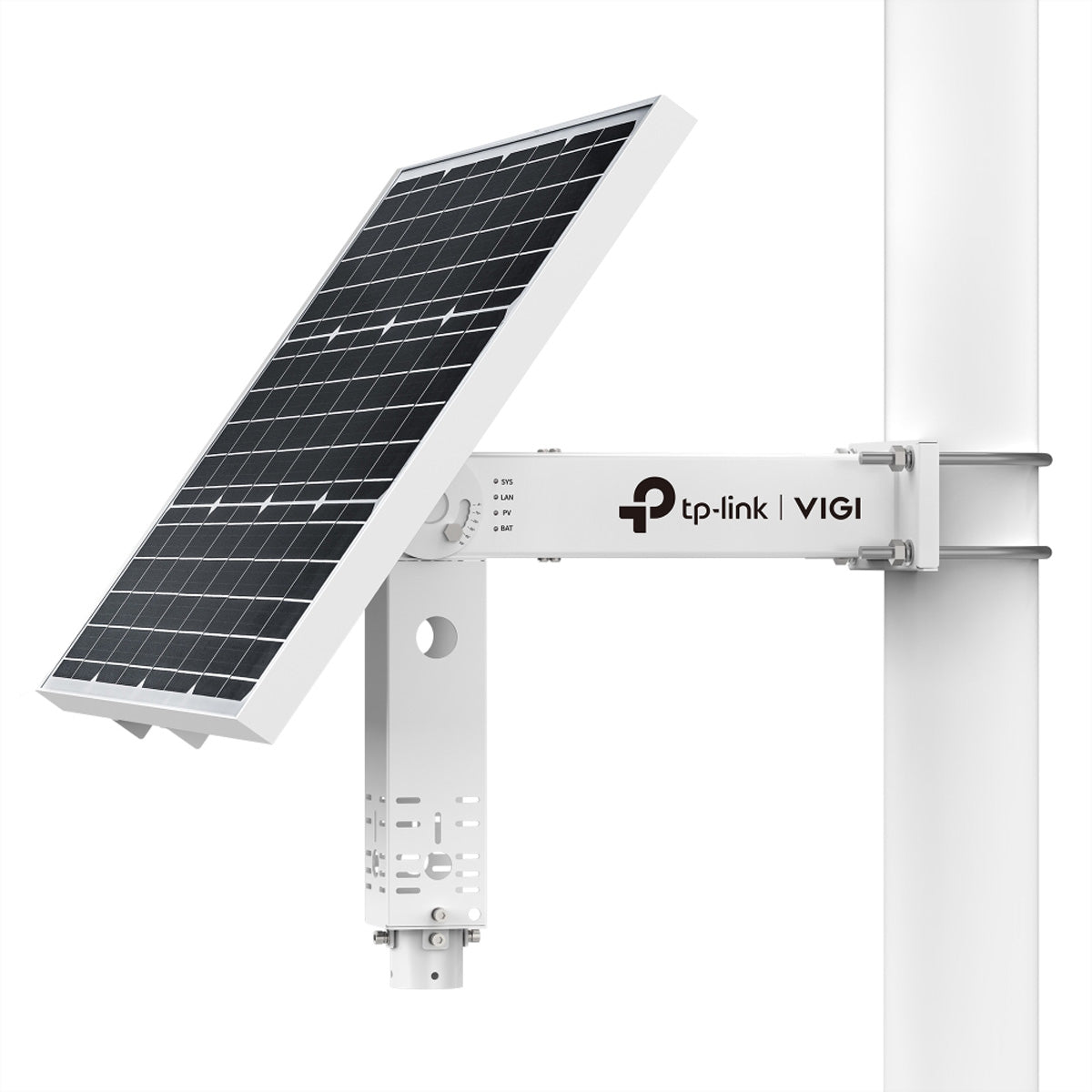 TP-Link VIGI SP6030 – Solarpanel – 60 W, 31,2 Ah/10,8 V, 3× DC-Ausgänge, MPPT, verstellbar – IP66