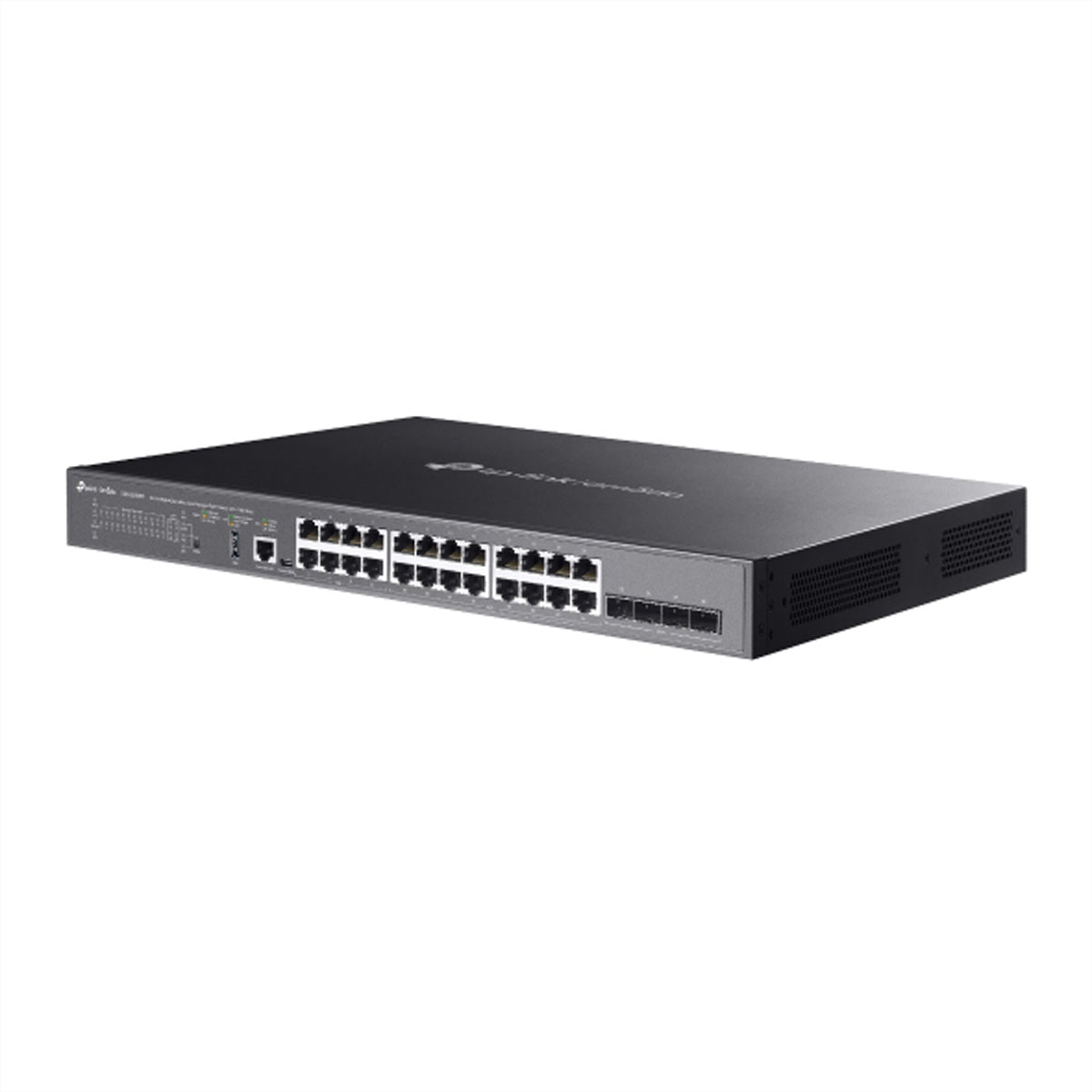 TP-Link SG5428XMPP – Managed Switch – 24×GbE, 4×SFP+, L3, PoE++ 500 W, 1U