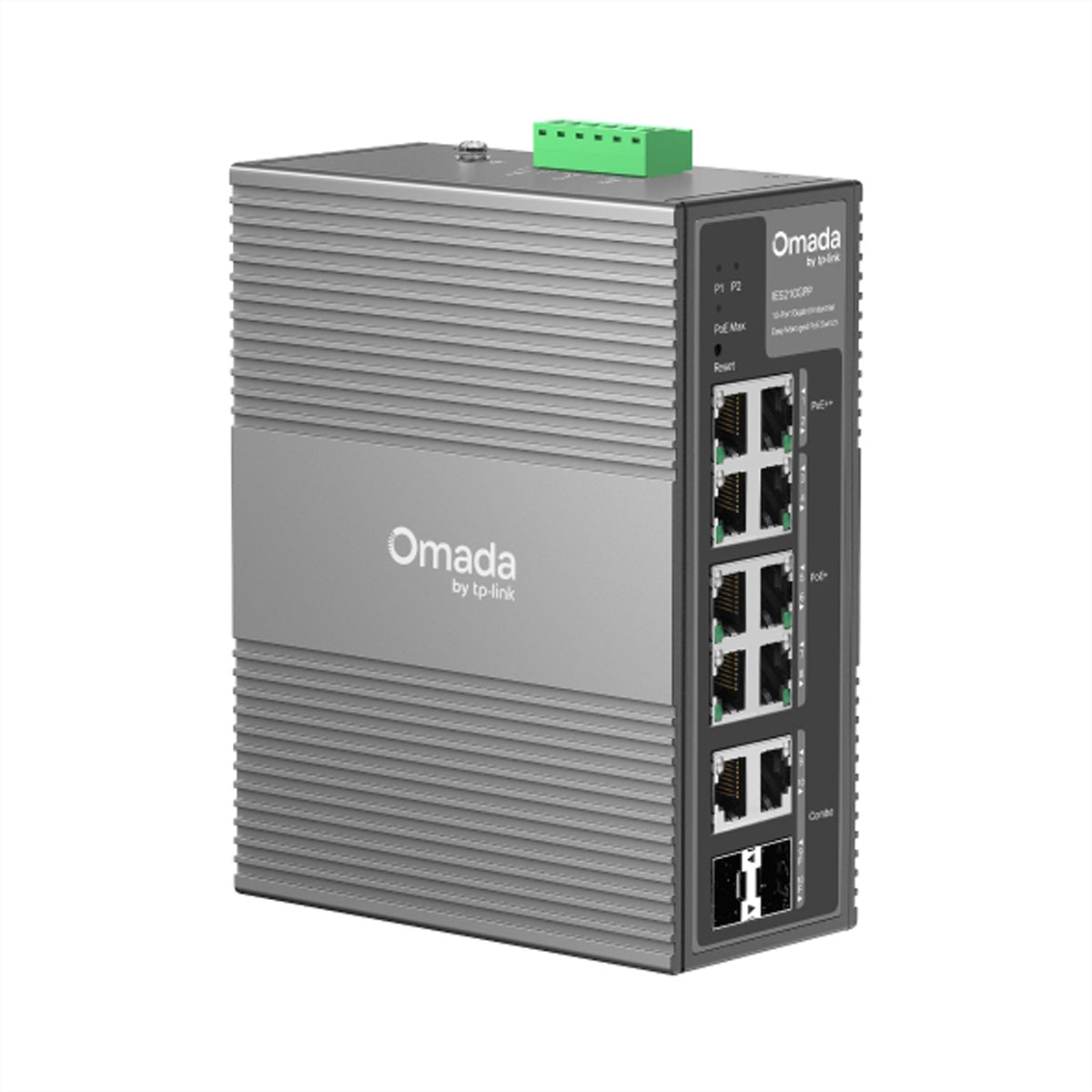 TP-Link IES210GPP – Managed Switch – 8×GbE, 2×SFP, PoE++ 240 W