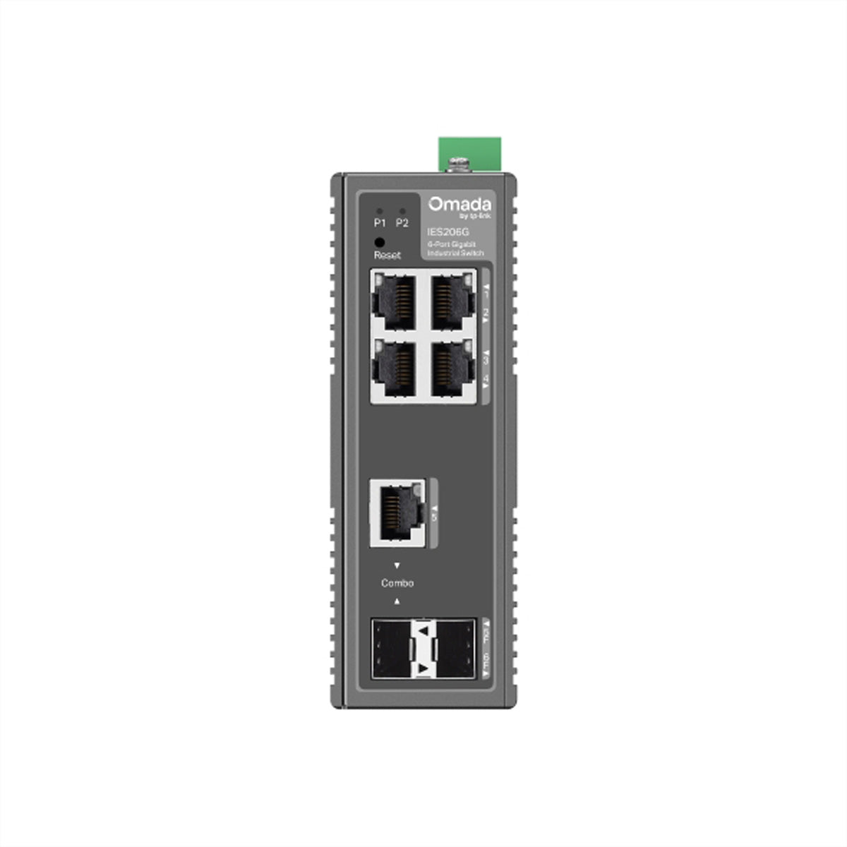 TP-Link IES206G Omada – Smart Switch – 5× 1G, 1× SFP, Hutschiene