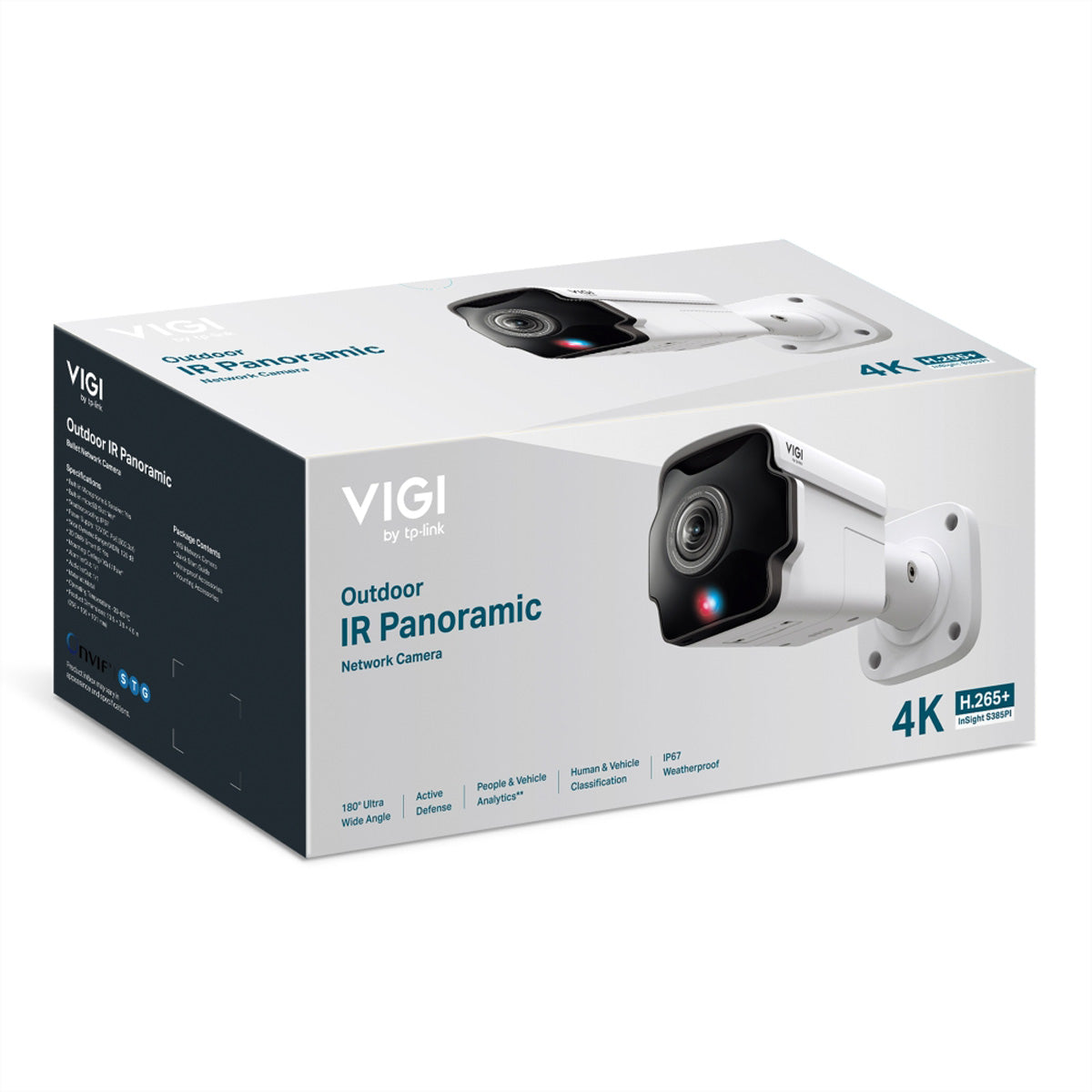 TP-Link InSight S385PI Bullet – 4K – 1,65 mm – PoE – IP67 IK10
