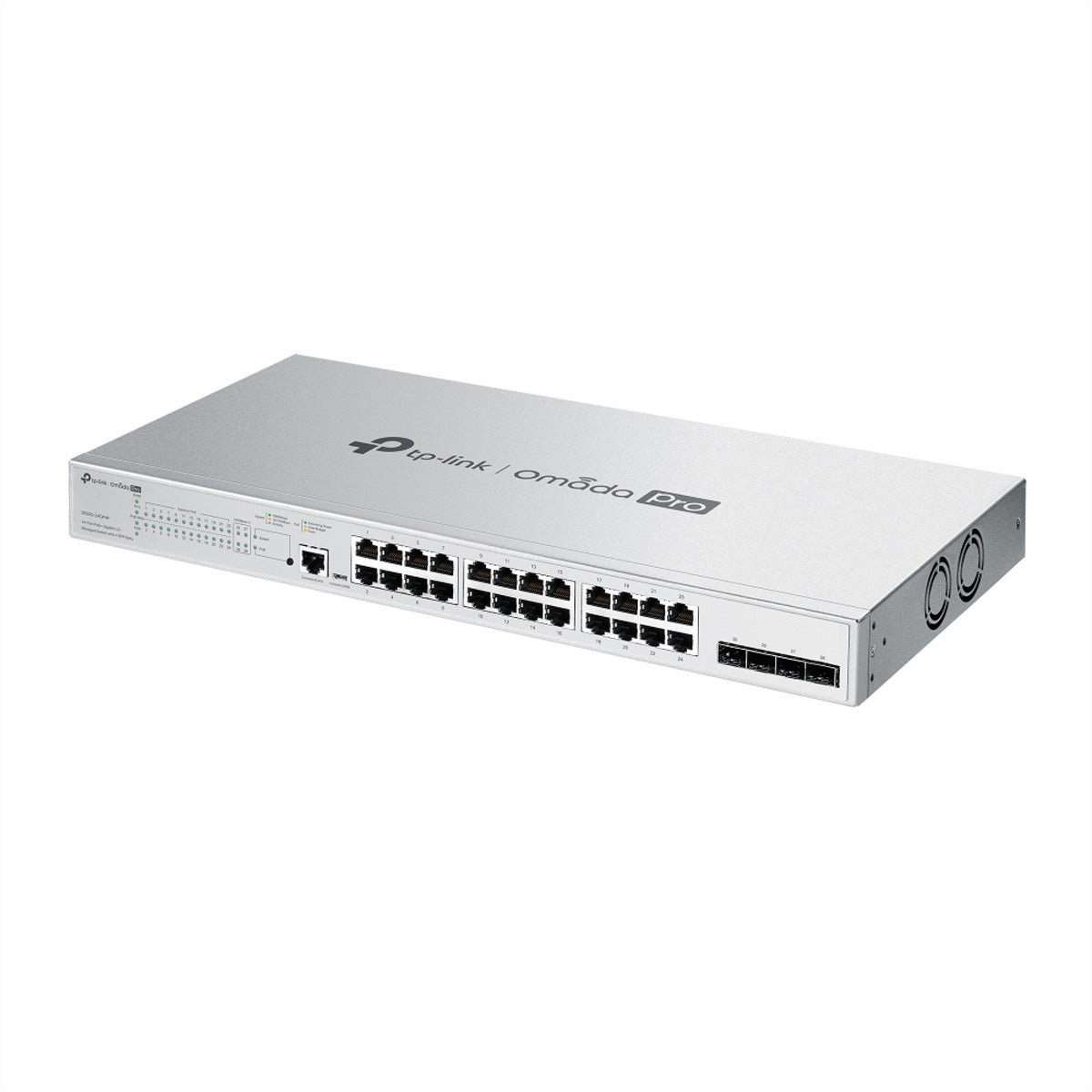 TP-Link S5500-24GP4F – Managed Switch – 24×GbE, 4×SFP, L2+/L3, PoE+ 250 W, 19" Rack