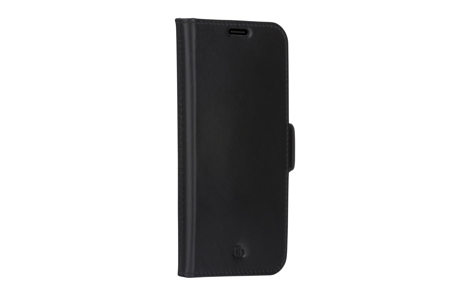dbramante1928 Copenhagen Slim Wallethülle – für Apple iPhone 13 Pro Max, 3 Kartenfächer, Leder, schwarz