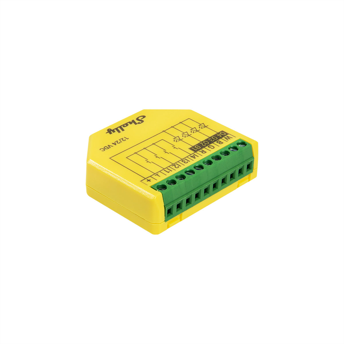 Shelly LED-Strip-Controller – RGBW, WLAN – für Alexa, Google Assistant – 12–24 V – 1 Stk. – Plus RGBW PM