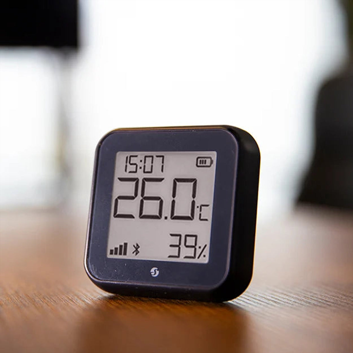 Shelly H&T Gen3 – Temperatur- & Feuchtigkeitssensor, WLAN & Bluetooth, Display – Schwarz