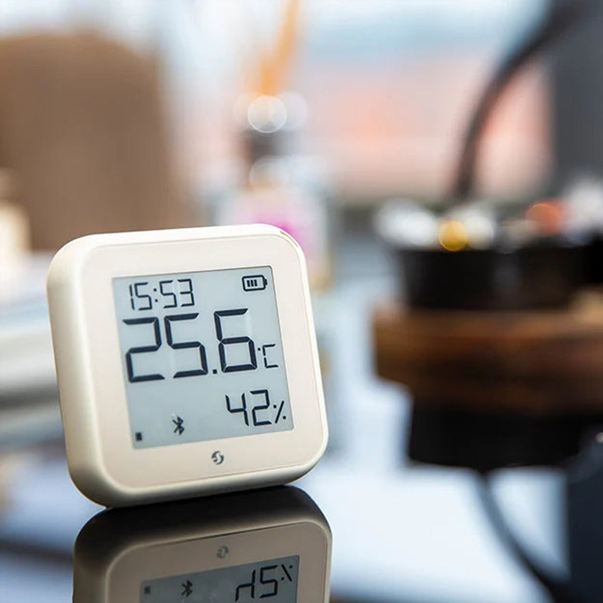 Shelly H&T Gen3 – Sensor – Temperatur, Luftfeuchtigkeit, WLAN – Elfenbein