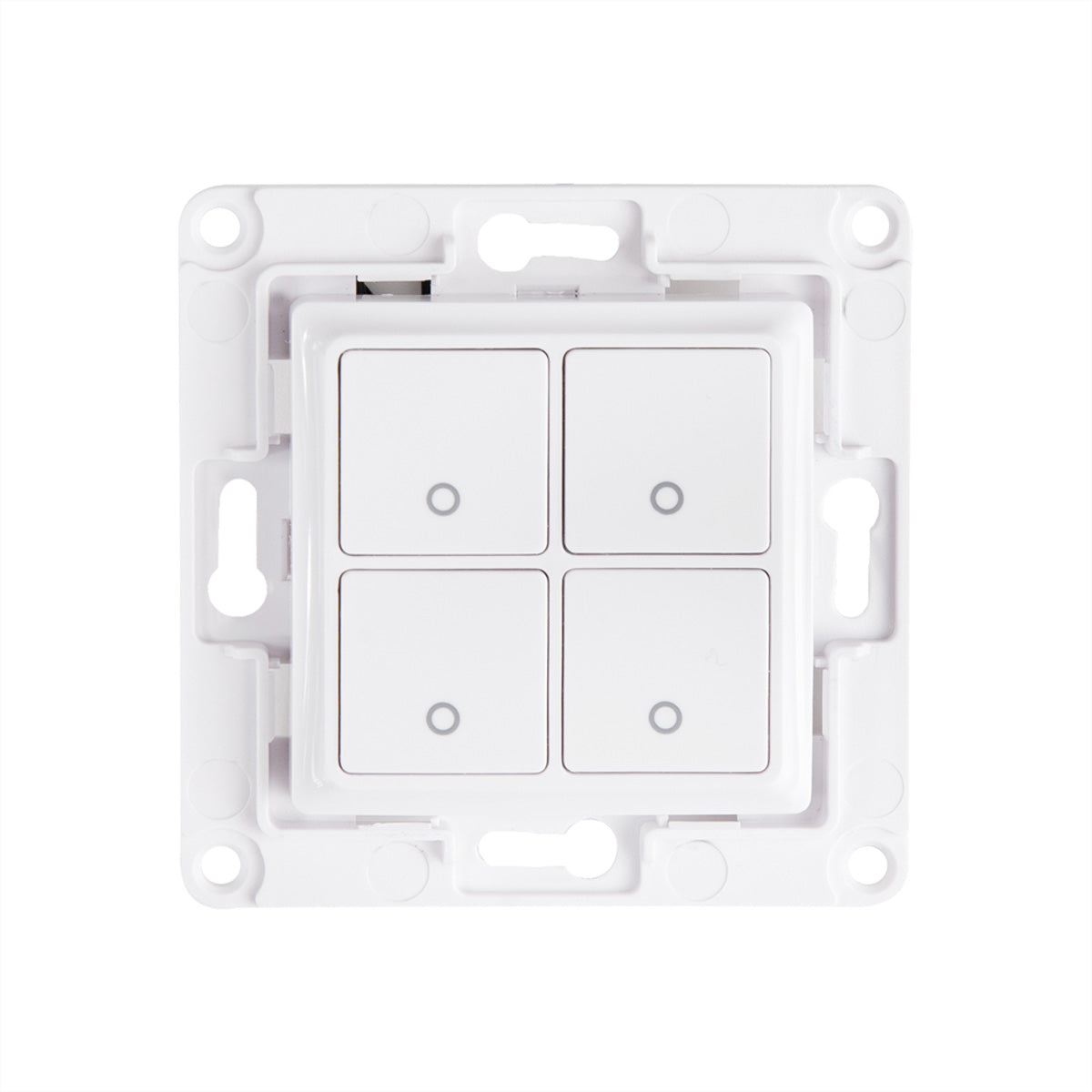 Shelly Wandschalter 4 – Smart-Taster – 4 Tasten, Weiss – für Shelly 1, Shelly i4, Shelly 2.5 und andere