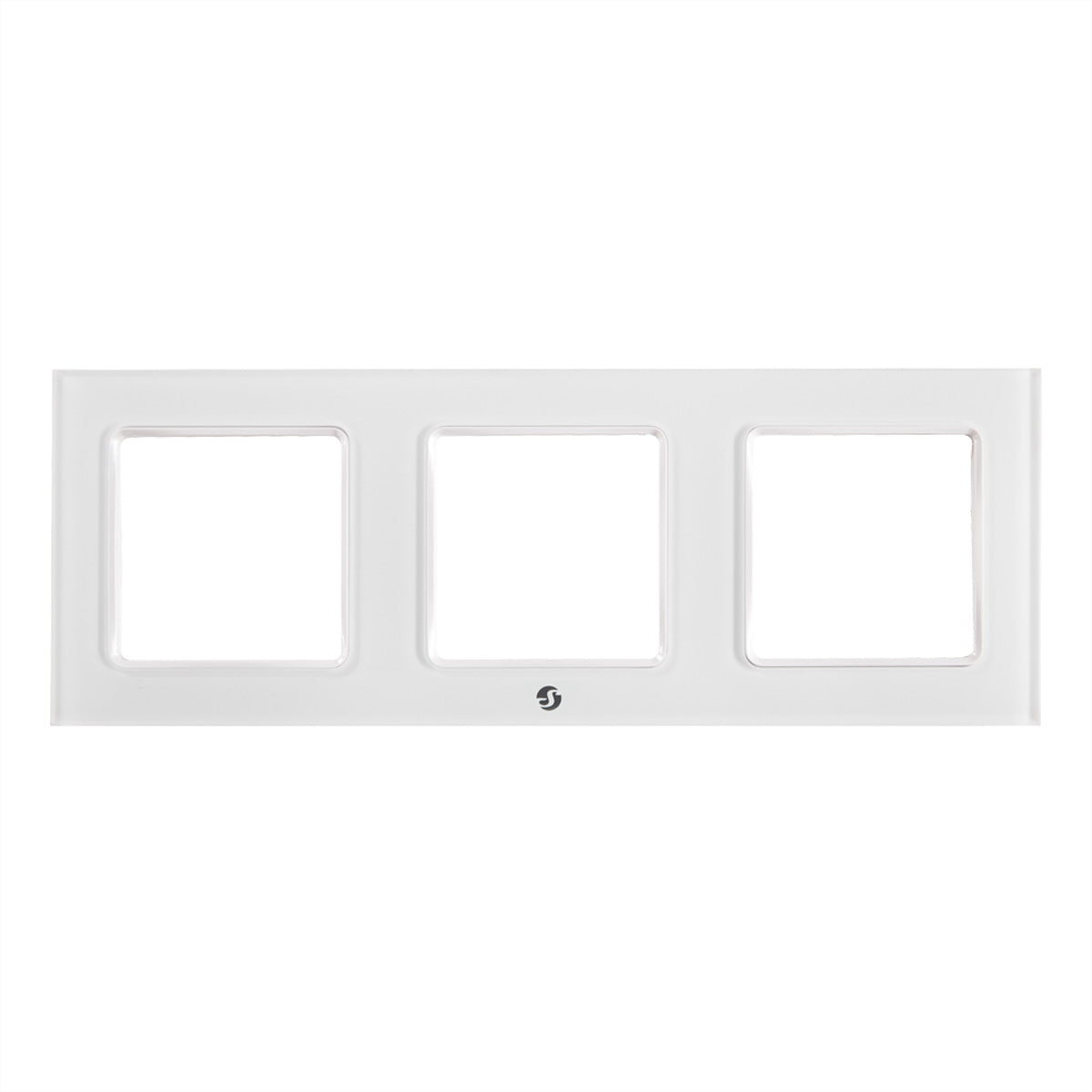Shelly WF3 – Zubehör – 3-Gang Wandrahmen, Weiss – für Shelly Wall Switch