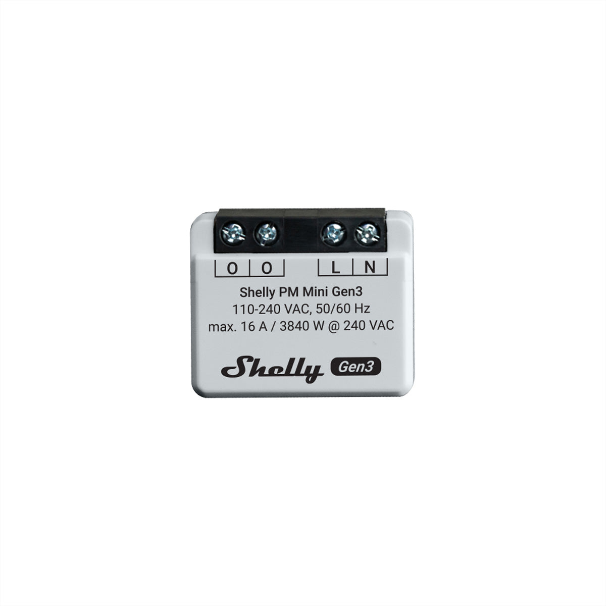 Shelly PM Mini Gen3 – Smart-Steckdose – 8 A, Verbrauchsmessung – für Amazon Alexa, Google Assistant