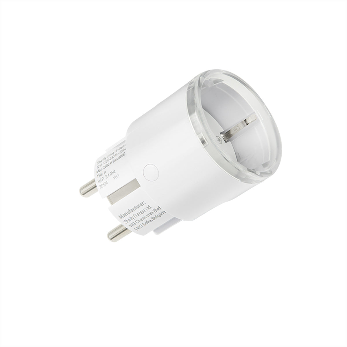 Shelly Plug S Gen3 – Smart-Steckdose – Matter, WLAN, Verbrauchsmessung – Weiss