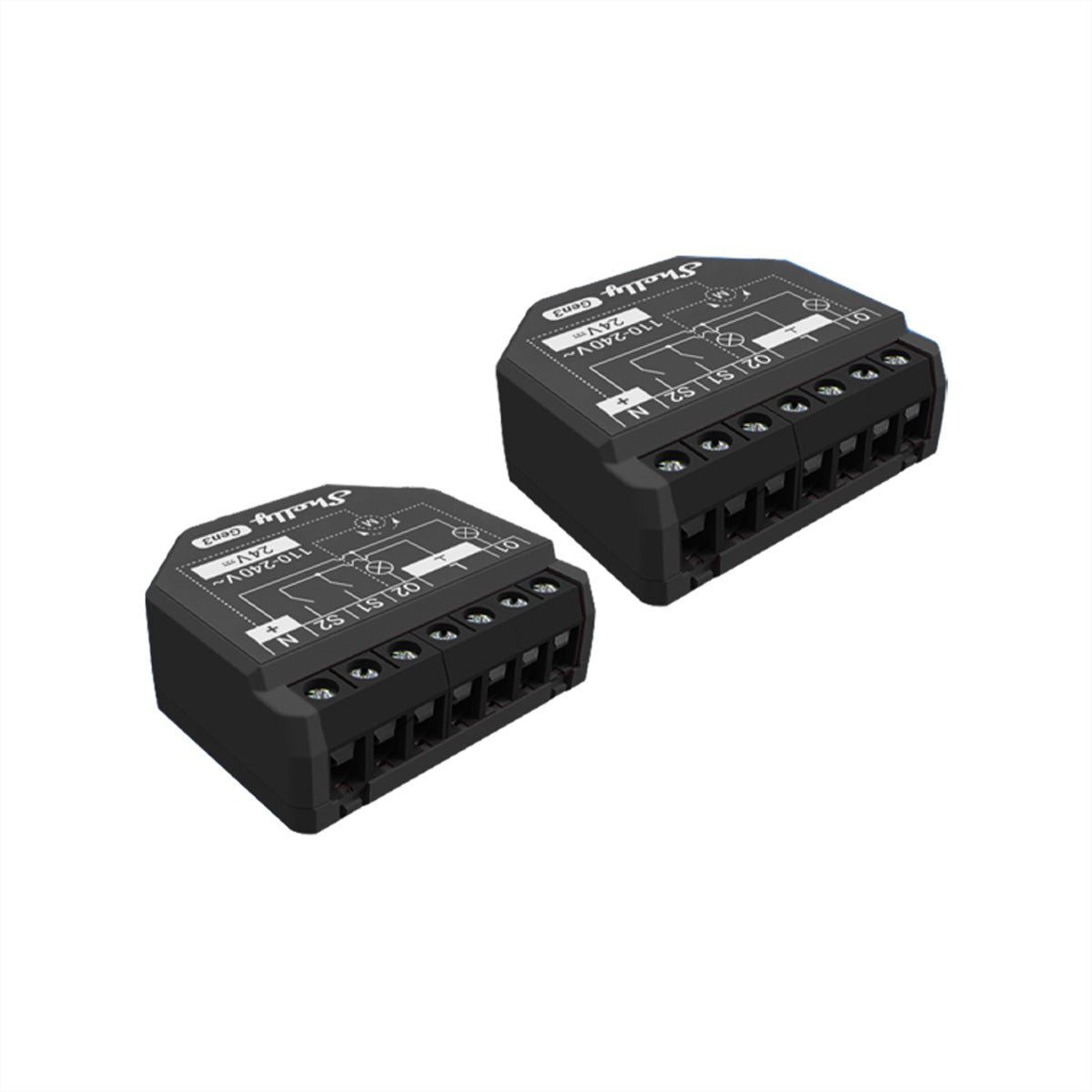Shelly 2PM Gen3 – Smart-Steckdose – WLAN, 10 A, Verbrauchsmessung – 2er-Set