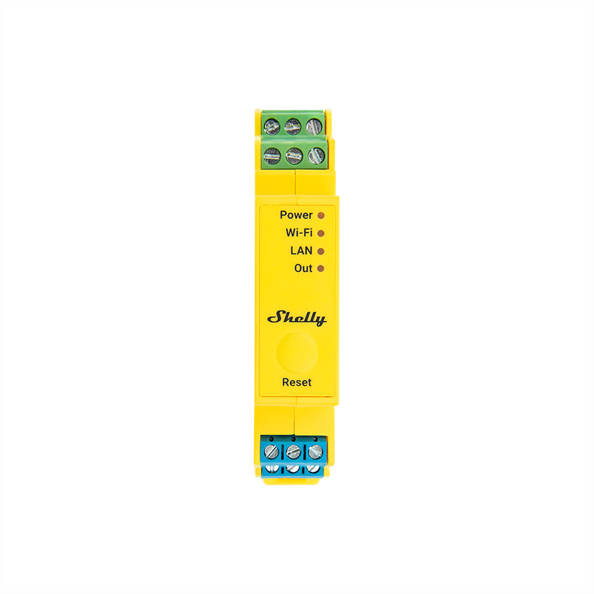 Shelly LED Controller Pro RGBWW PM – WLAN/Bluetooth, 12–24 V – Gelb – für Amazon Alexa, Google Assistant