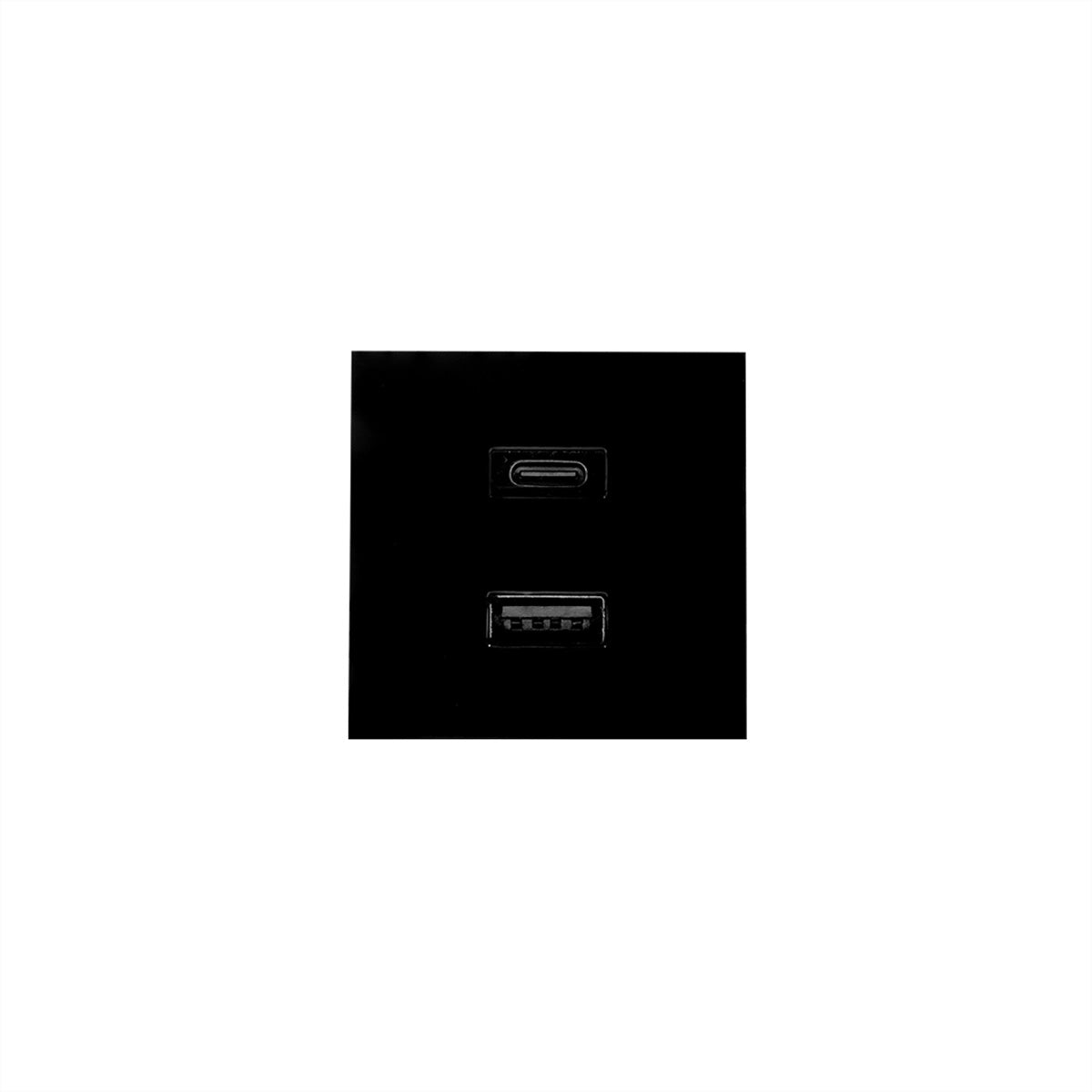 Shelly Wandhalter USB-Ladegerät – USB-C, USB-A – Schwarz