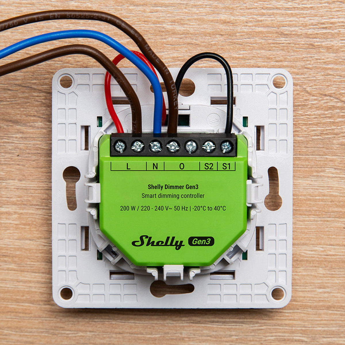 Shelly Dimmer Gen3 – Zubehör – Dimmer, 150 W (LED), WLAN – für Amazon Alexa