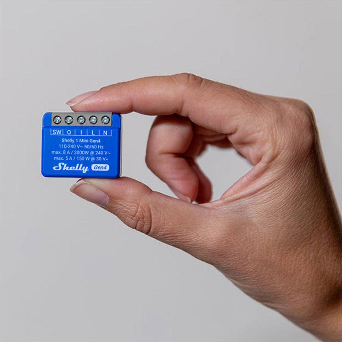 Shelly 1 Mini Gen4 – Zubehör – Smart-Relais, Matter, WLAN – 2er-Set