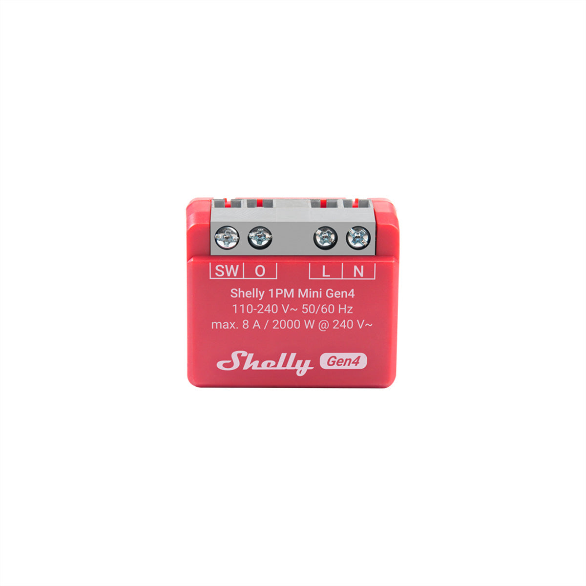 Shelly 1PM Mini Gen4 – Smart-Steckdose – WLAN, 8 A, Verbrauchsmessung – für Amazon Alexa, Google Assistant