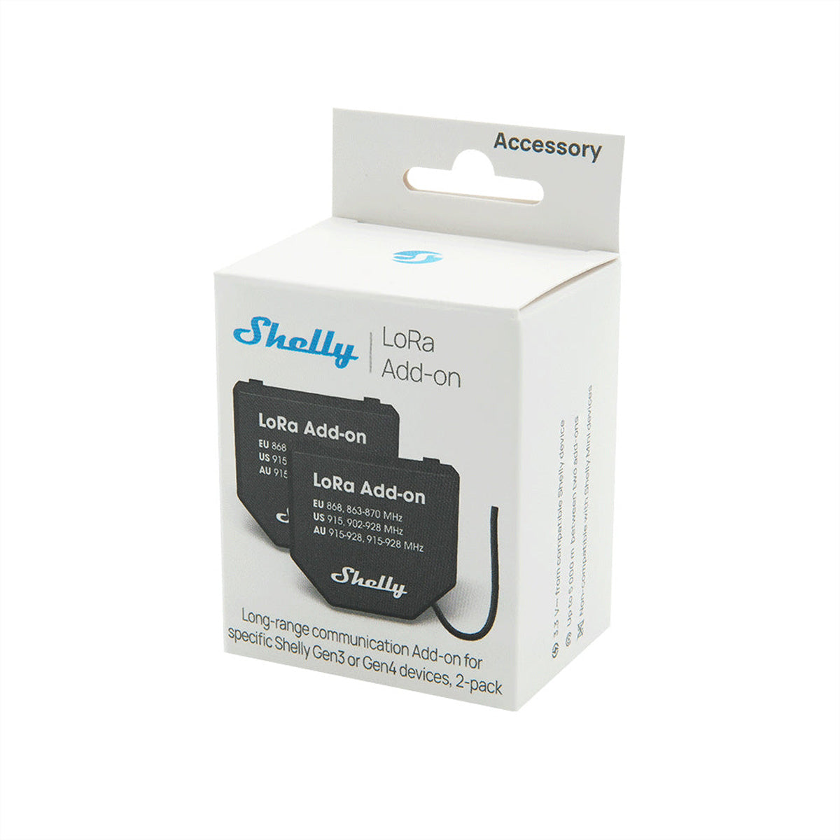 Shelly Zubehör – LoRaWAN-Add-on – 2er-Set