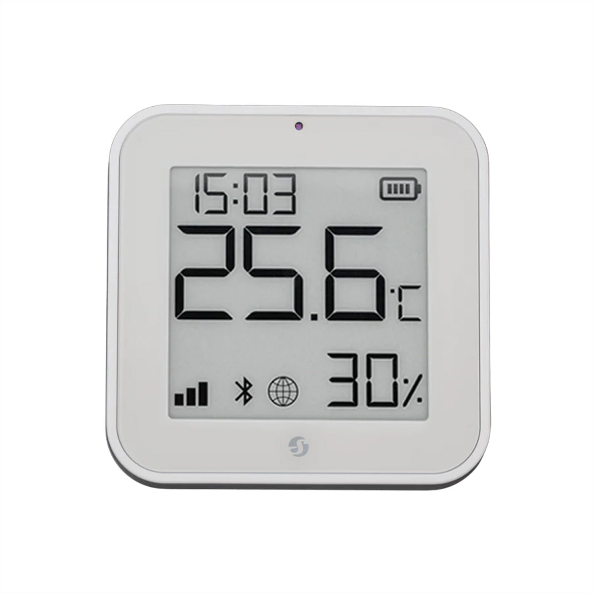 Shelly BLU H&T – Thermo-/Hygrosensor, Zigbee, Display – Weiss