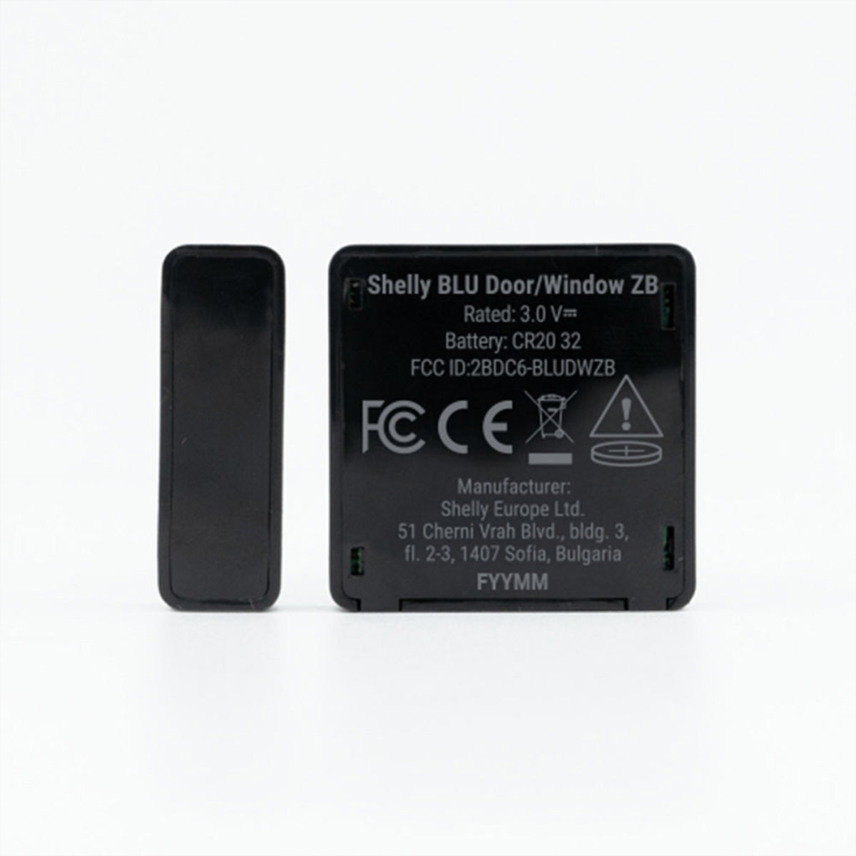 Shelly BLU – Tür-/Fensterkontakt, Zigbee – schwarz
