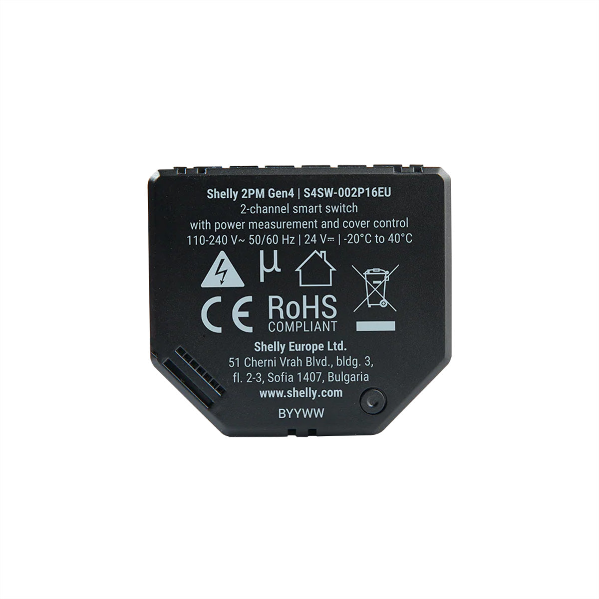 Shelly 2PM Gen4 – Zubehör – Auslöser Rollo/Jalousie, 2 Kanäle, WLAN, Bluetooth