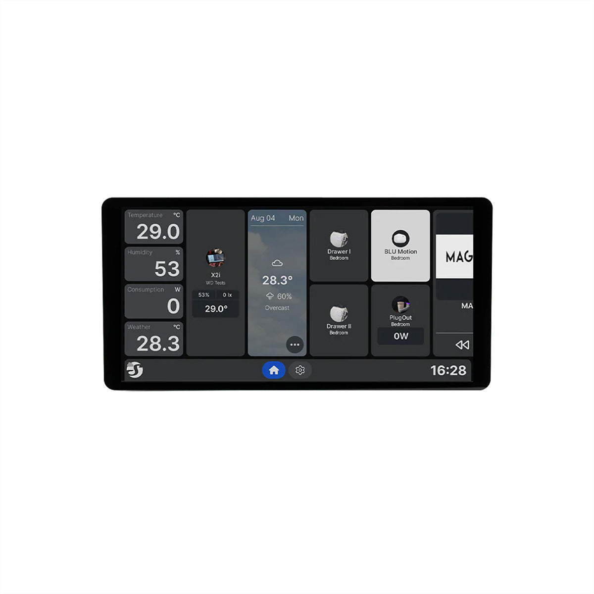 Shelly Wall Display X2i – Smart-Display – Touchscreen, WLAN, Silber