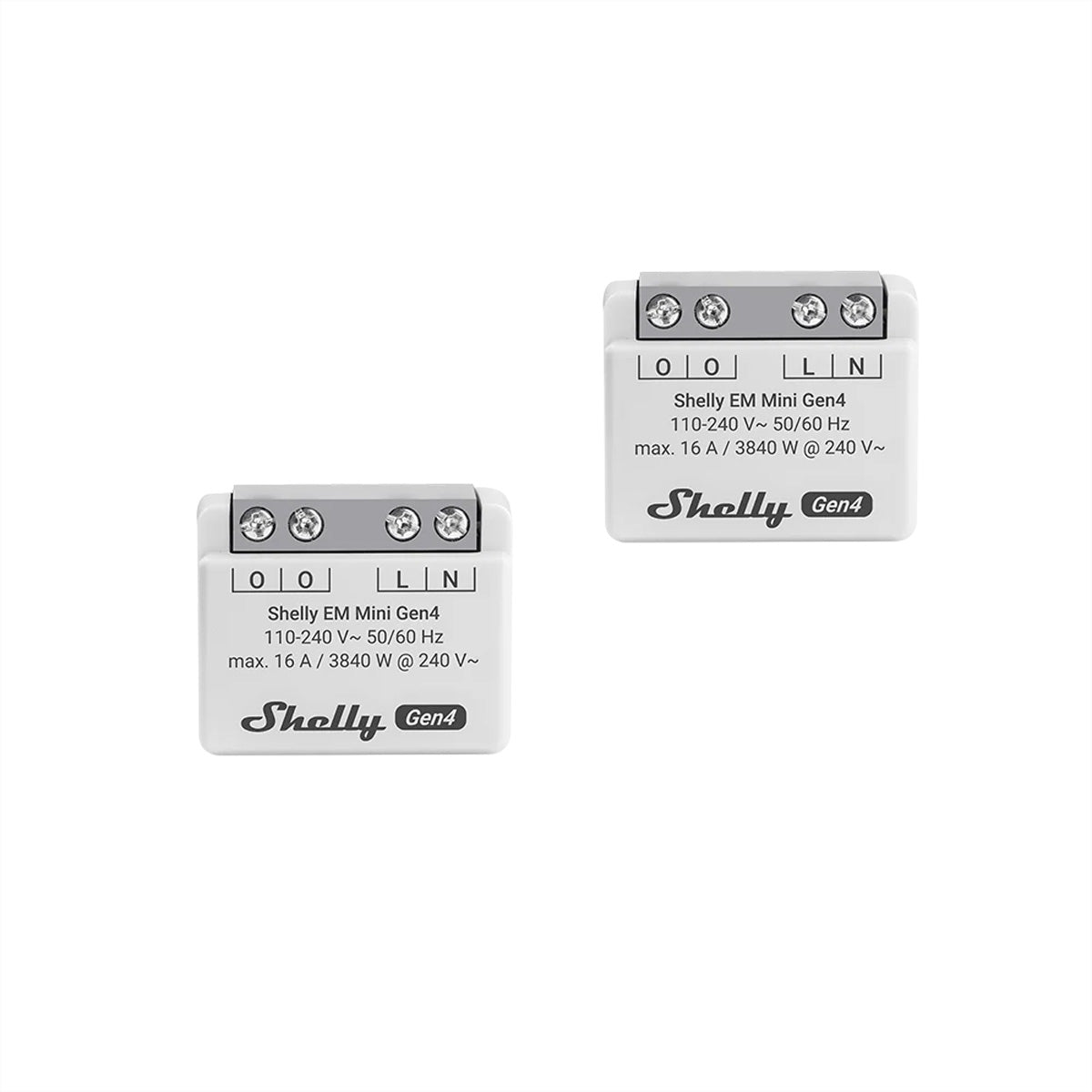 Shelly EM Mini Gen4 – Energiezähler – WLAN, Matter – 2er-Set