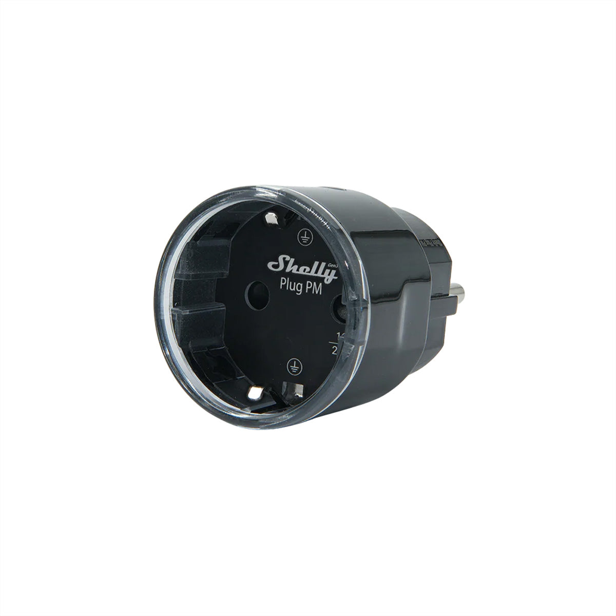 Shelly Plug PM Gen3 – Smart-Steckdose – WLAN, Verbrauchsmessung – Schwarz