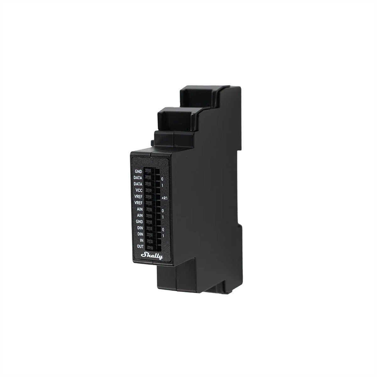 Shelly Sensor Add-on – Zubehör – Sensor-Erweiterungsmodul, 2×1-Wire, 2×Analogeingang 0–10 V – für Shelly Pro