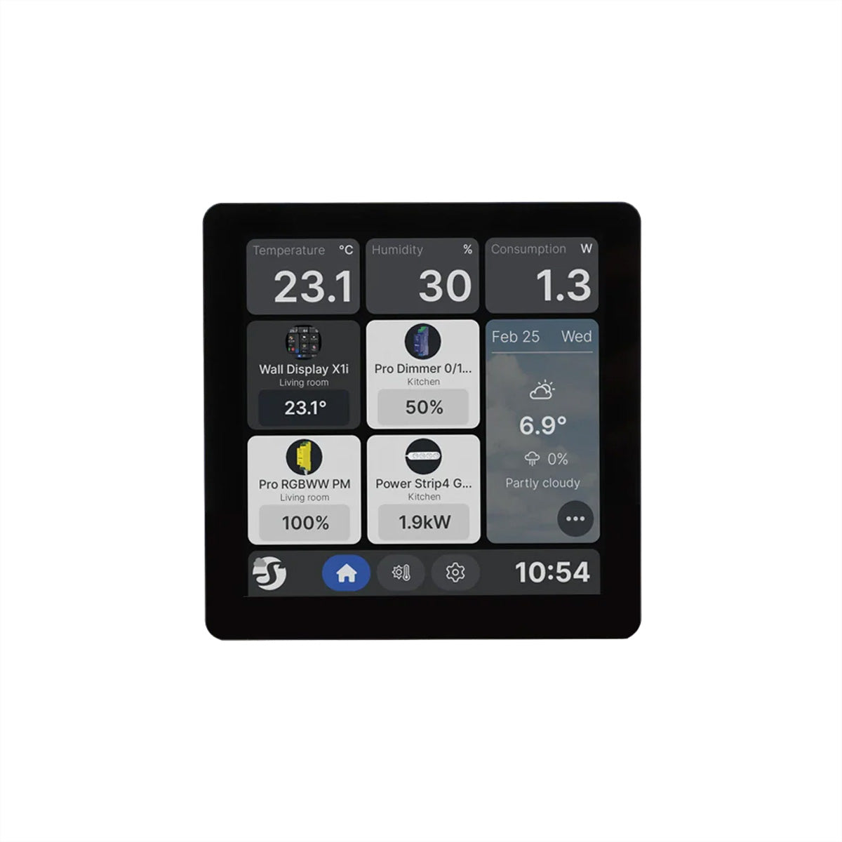 Shelly X1i – Smart-Display – 4", WLAN, MQTT – für Home Assistant