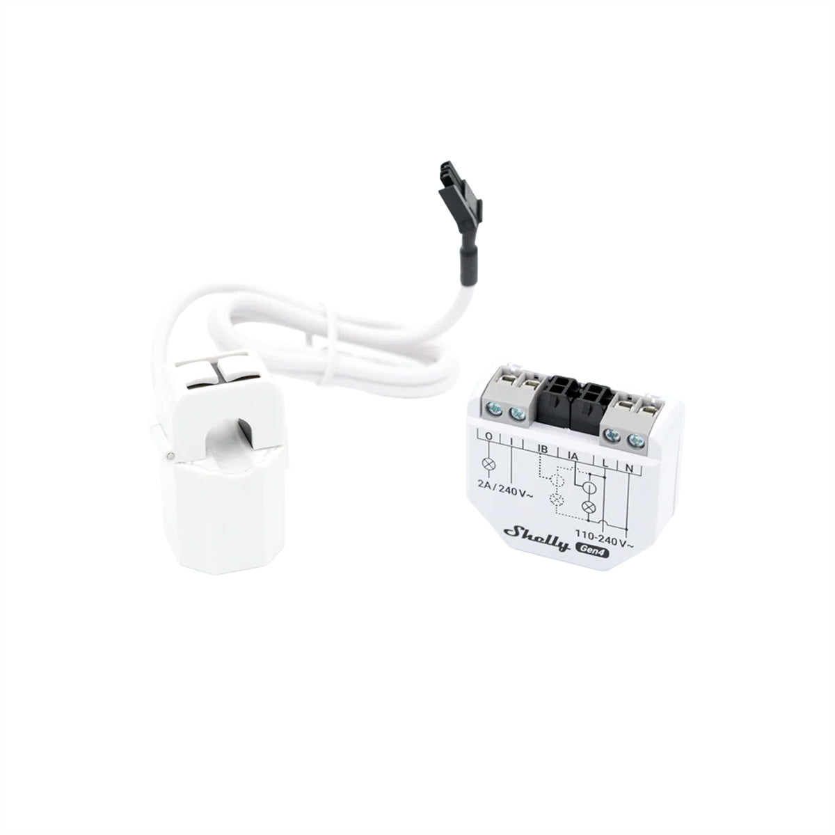Shelly EM Gen4 – Energiezähler – 1-Phasen, 120 A, 2 CT (1×50 A inkl.)