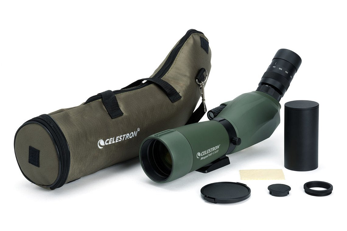 Celestron Regal M2 65ED Spektiv – 48×, 65 mm Objektiv, wasserdicht, schwarz/grün