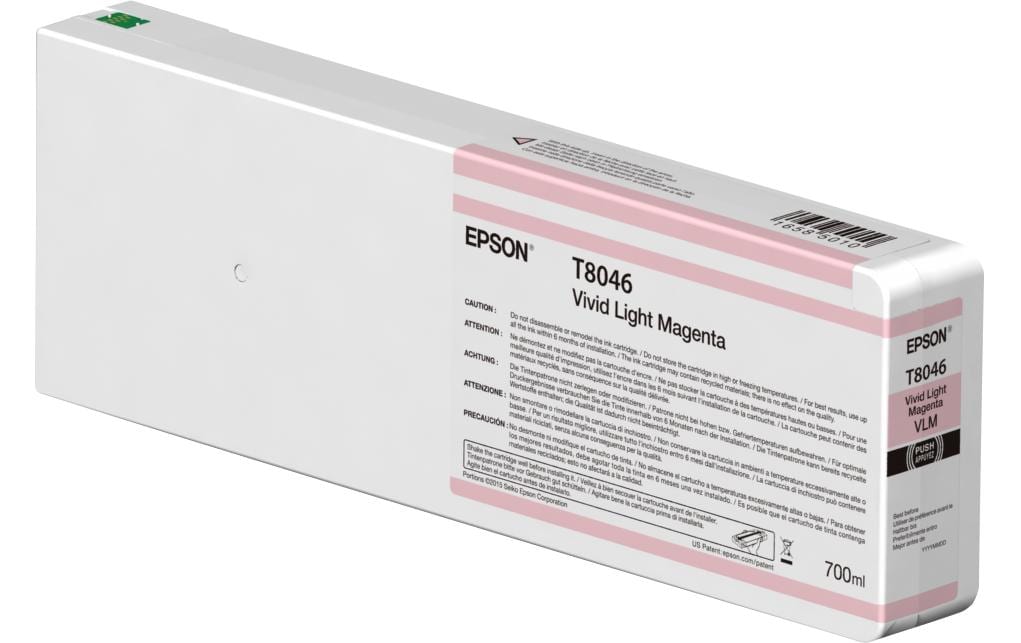 Epson Tintenpatrone T804600, Hellmagenta, Original – für SureColor SC-P6000, SC-P7000, SC-P8000 und andere