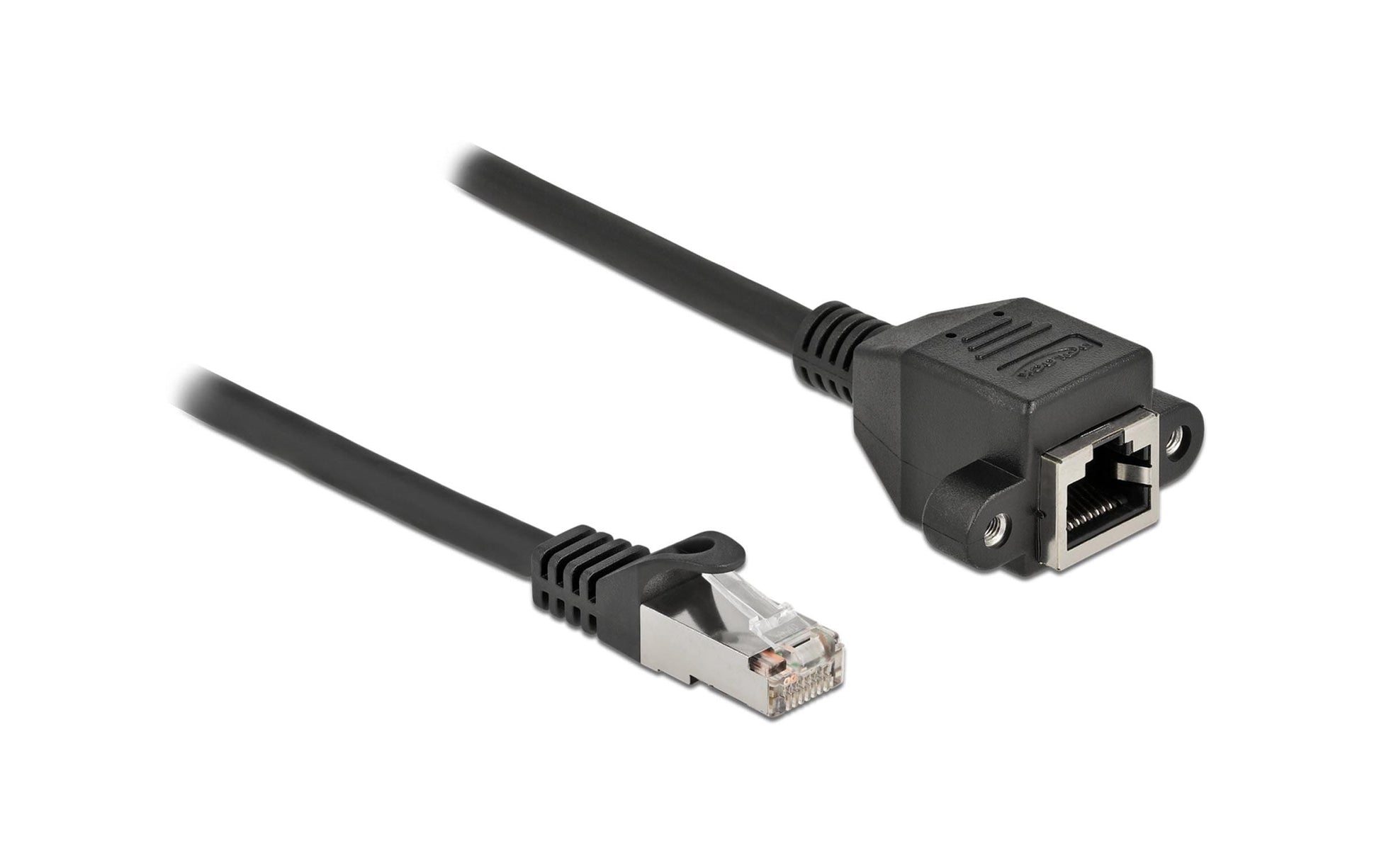 DeLOCK Patchkabel – Cat6A S/FTP, 5 m, Schwarz, LSZH, RJ-45