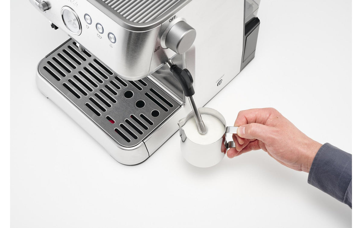 Solis Grind & Infuse Perfetta 980.35 Siebträgermaschine – 16 bar, 2,6 l, 250 g, 2 Tassen, Silber
