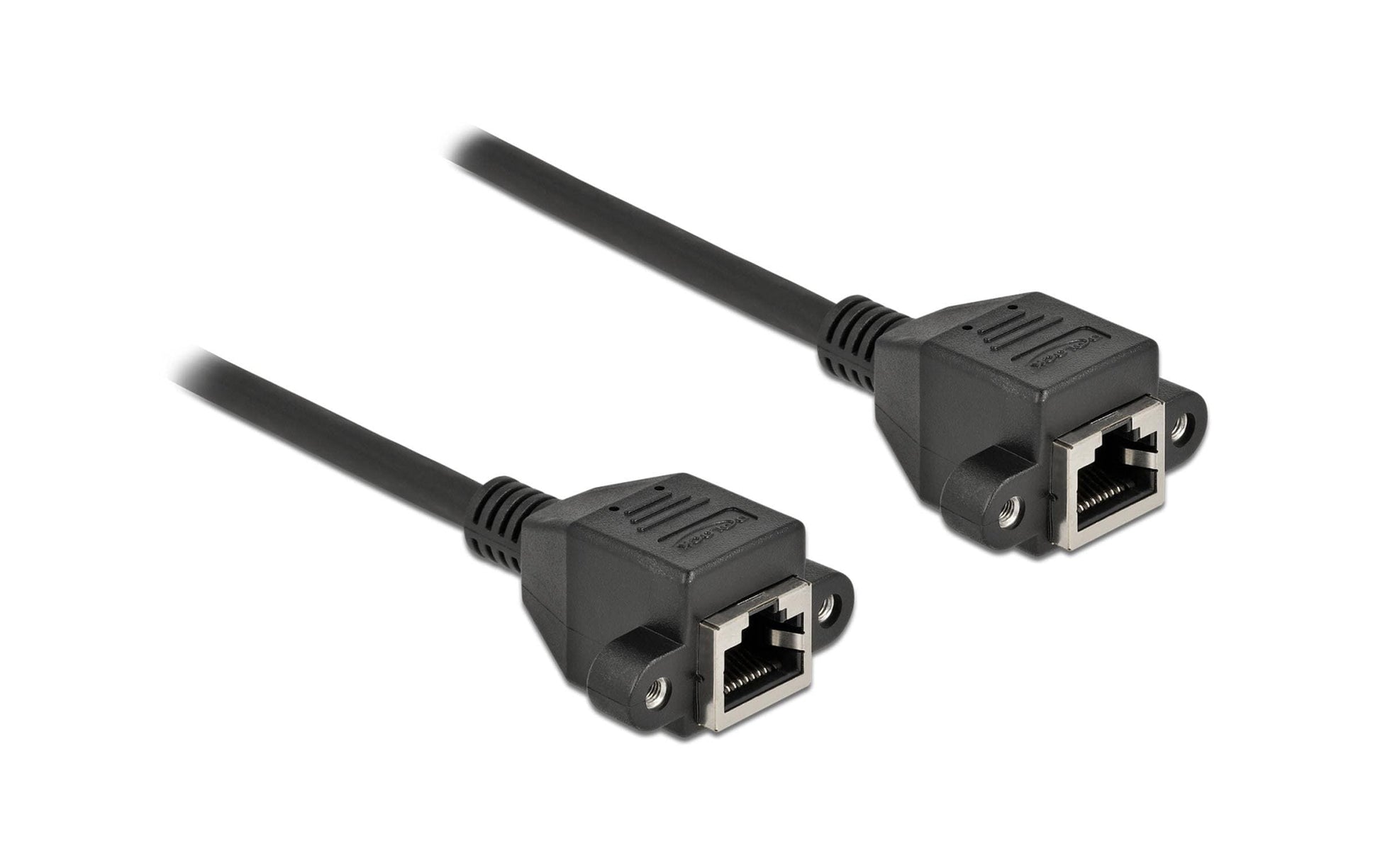DeLOCK Cat6A Patchkabel – S/FTP, 1 m, Schwarz, LSZH, RJ-45