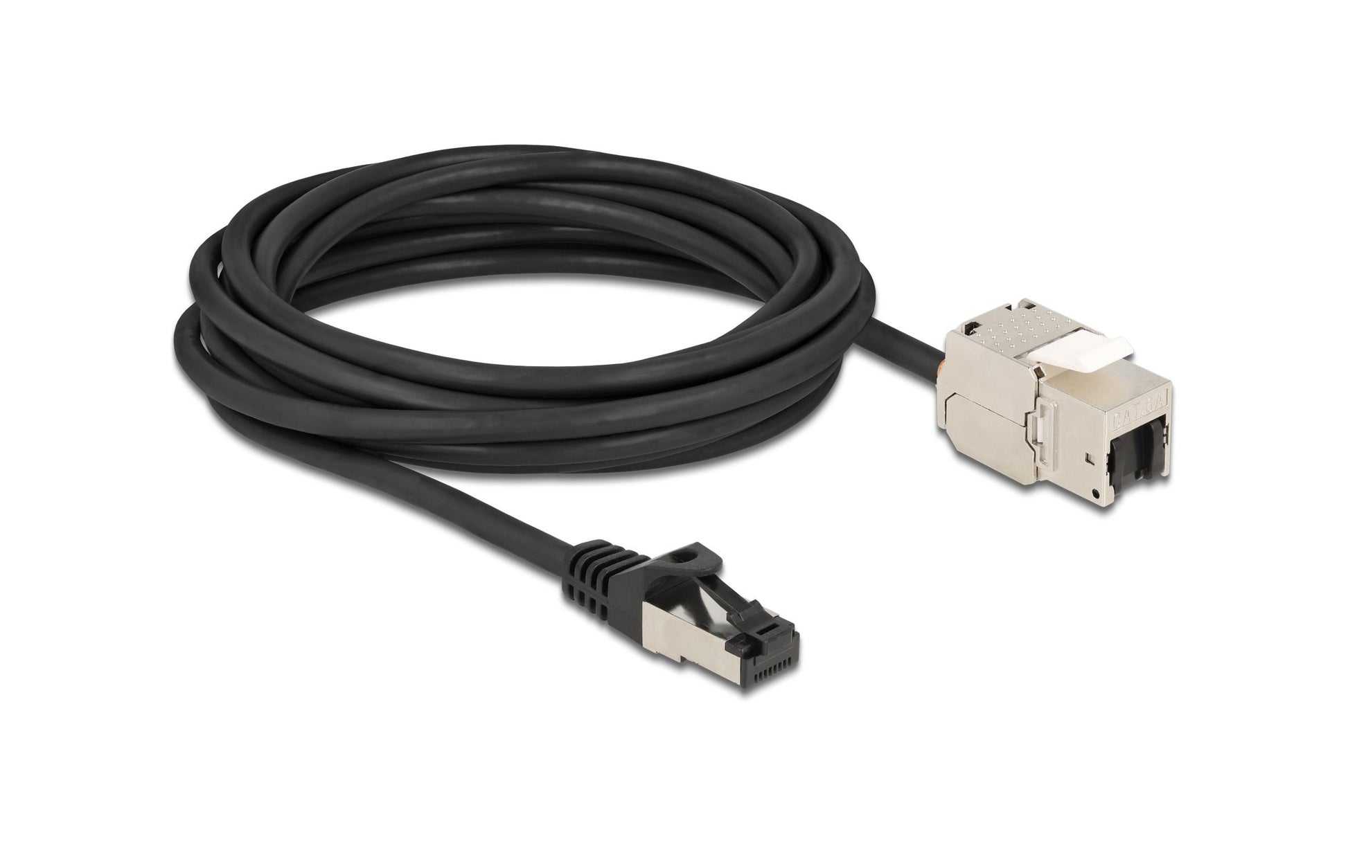 DeLOCK Patchkabel – Cat6A S/FTP, 5 m, Schwarz, RJ-45