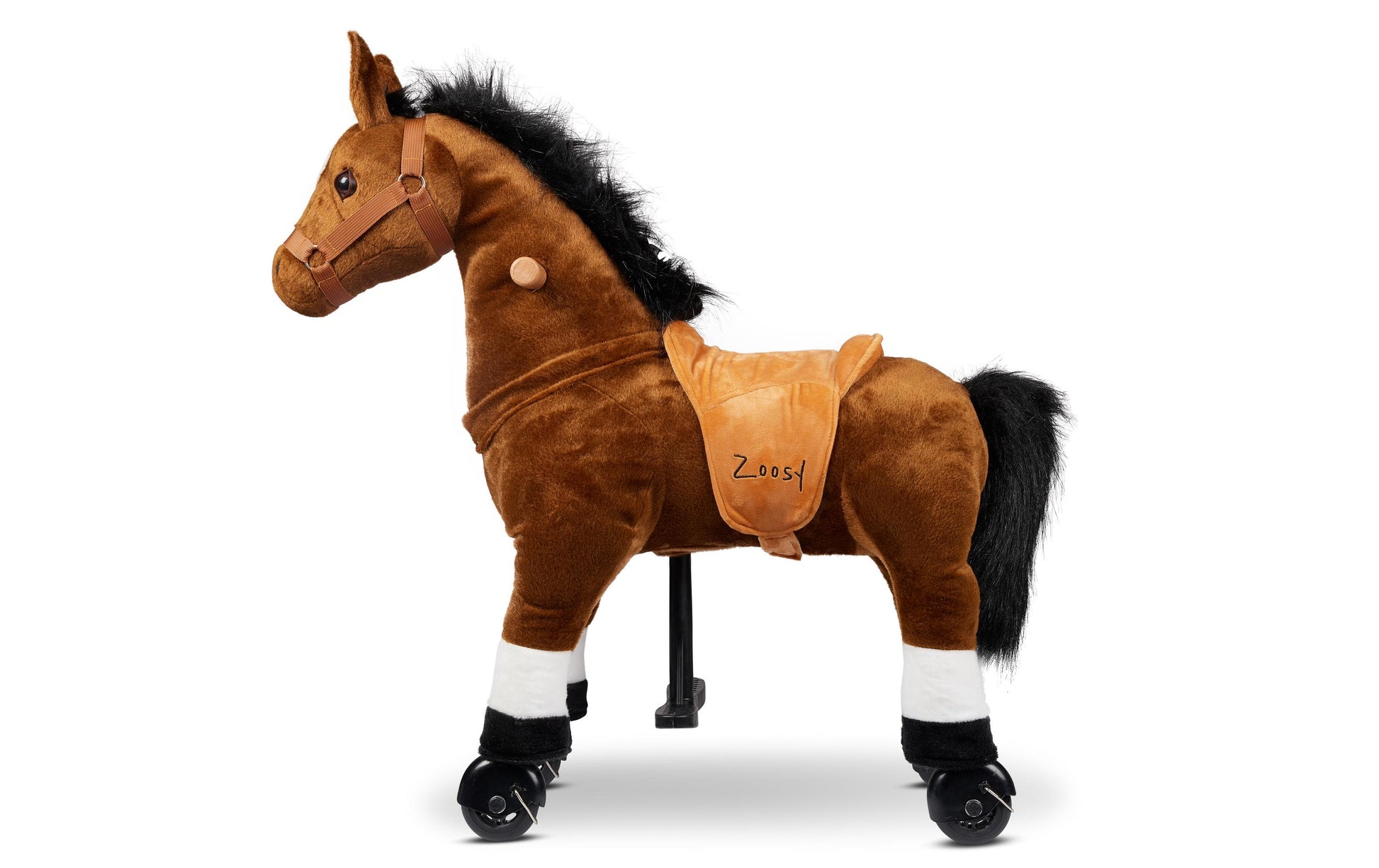 Zoosy Raidony S Aufsitztier – Pferd – 80 × 73 × 25 cm – Belastbarkeit 55 kg – ab 3 Jahren
