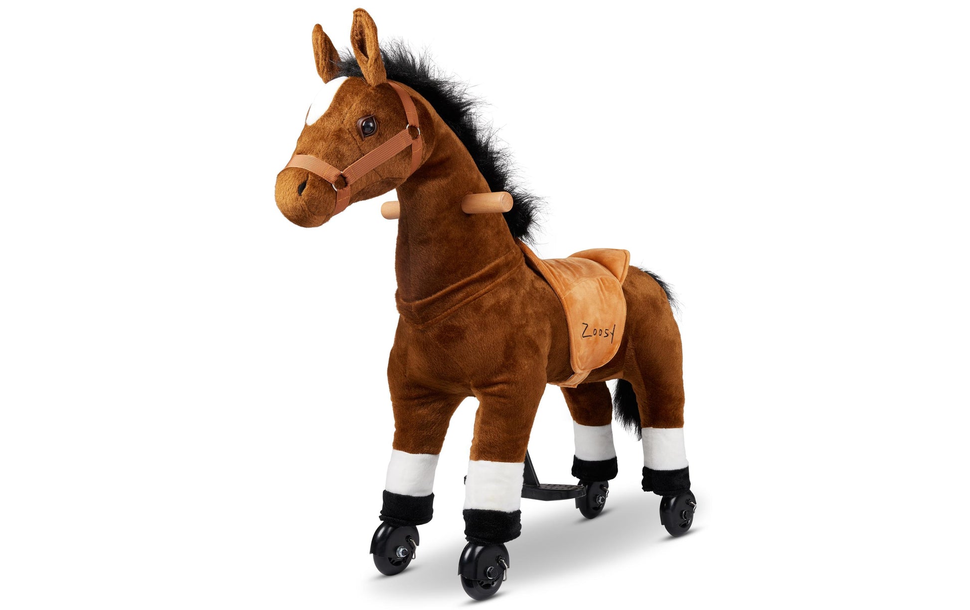 Zoosy Raidony S Aufsitztier – Pferd – 80 × 73 × 25 cm – Belastbarkeit 55 kg – ab 3 Jahren