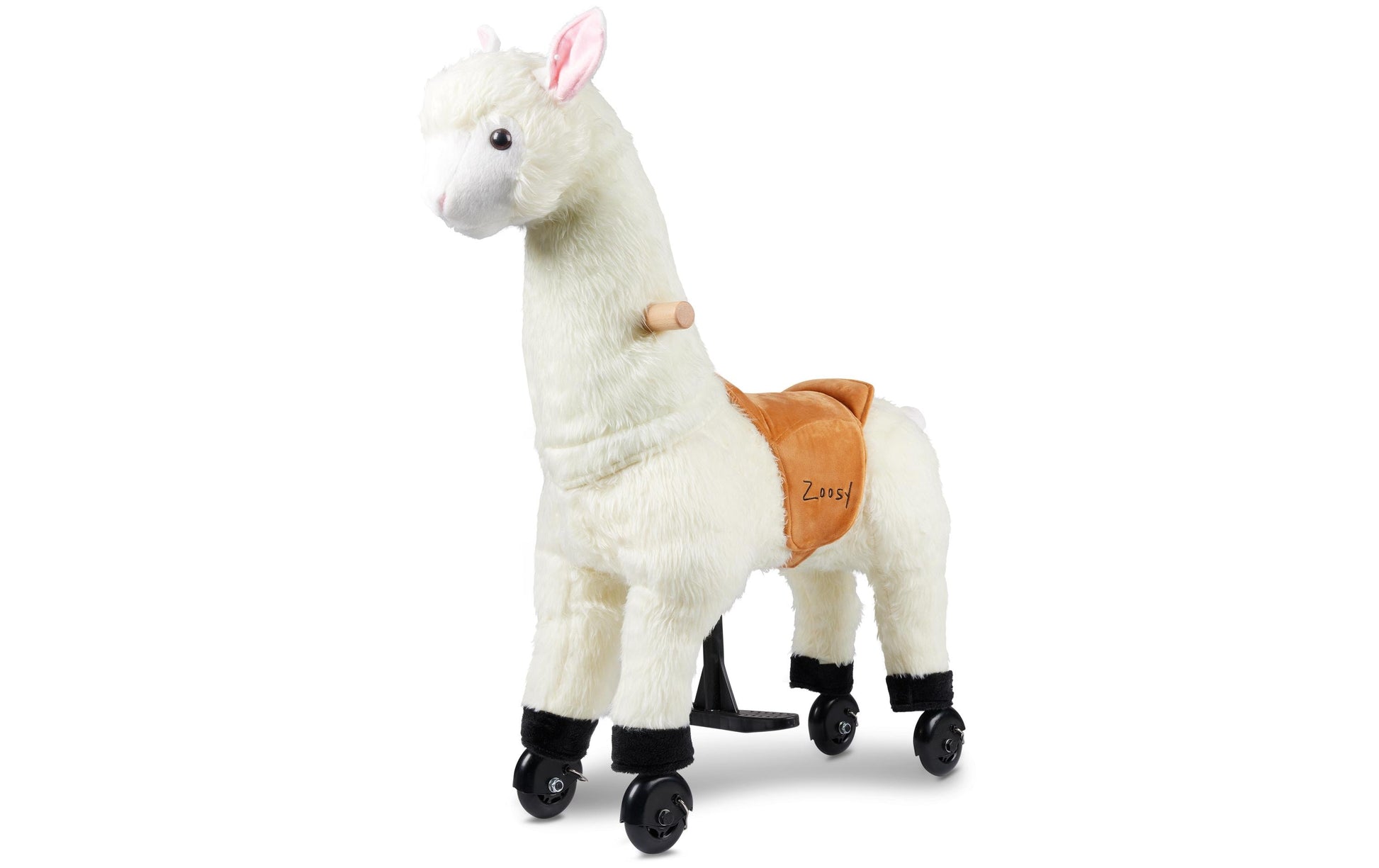 Zoosy Raidony Aufsitztier Lama – bis 55 kg – 80,0 × 80,0 × 25,0 cm – ab 3 J. – weiss