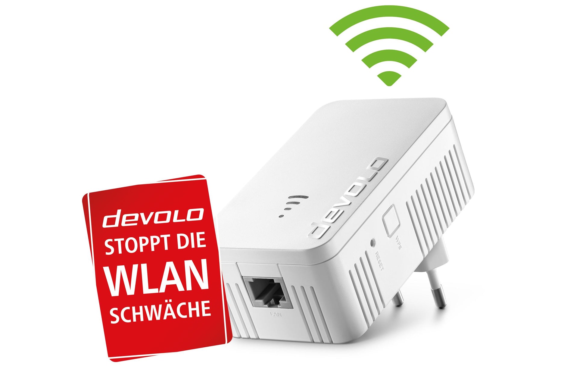 Devolo WiFi 5 Repeater 1200 – WLAN-Repeater – Wi-Fi 5 (802.11ac), Dual-Band, 1× 1G RJ-45, Weiss