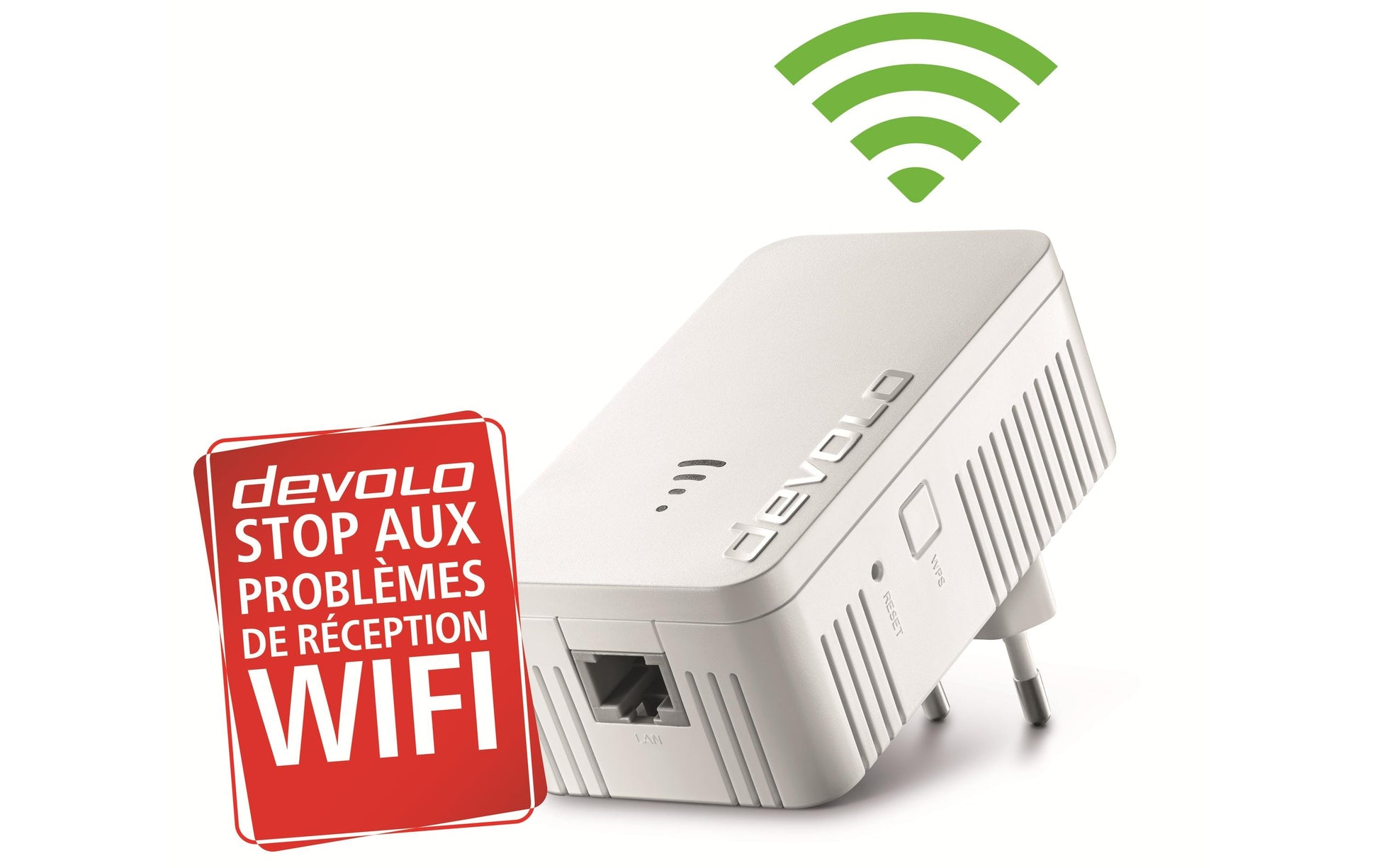Devolo WiFi 5 Repeater 1200 – WLAN-Repeater – Wi-Fi 5 (802.11ac), Dual-Band, 1× 1G RJ-45, Weiss