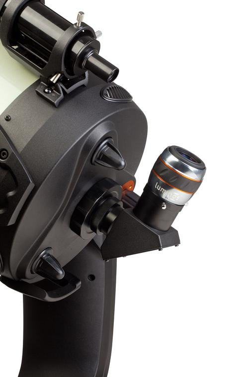 Celestron Luminos 19 mm Okular – 82° Sehfeld, 2 cm Augenabstand, FMC – für Teleskop – Schwarz/Orange