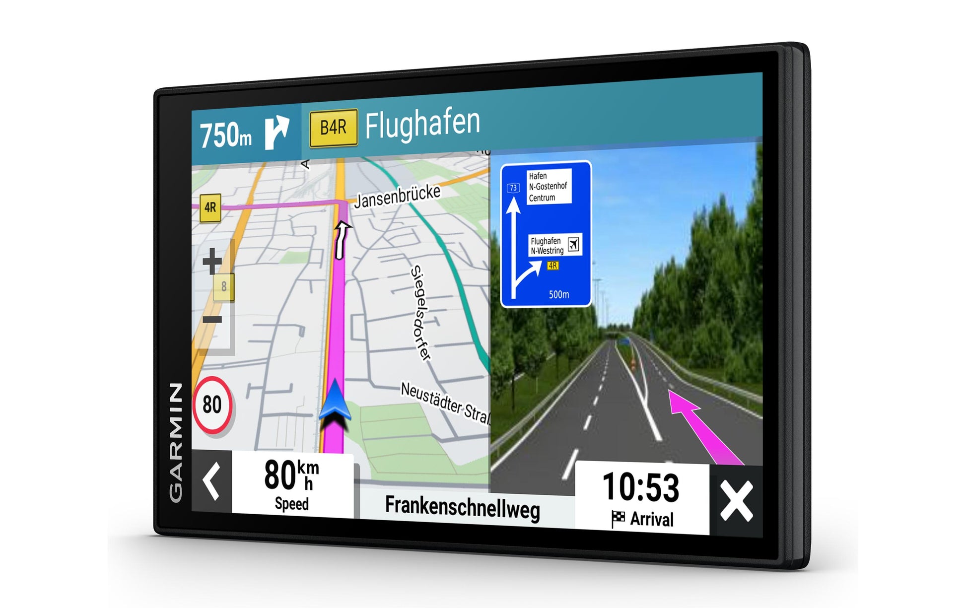 Garmin DriveSmart 66 EU MT-S – Navigationsgerät, 6" Display, 1280×720, 32 GB, microSD, Bluetooth, WLAN, Schwarz