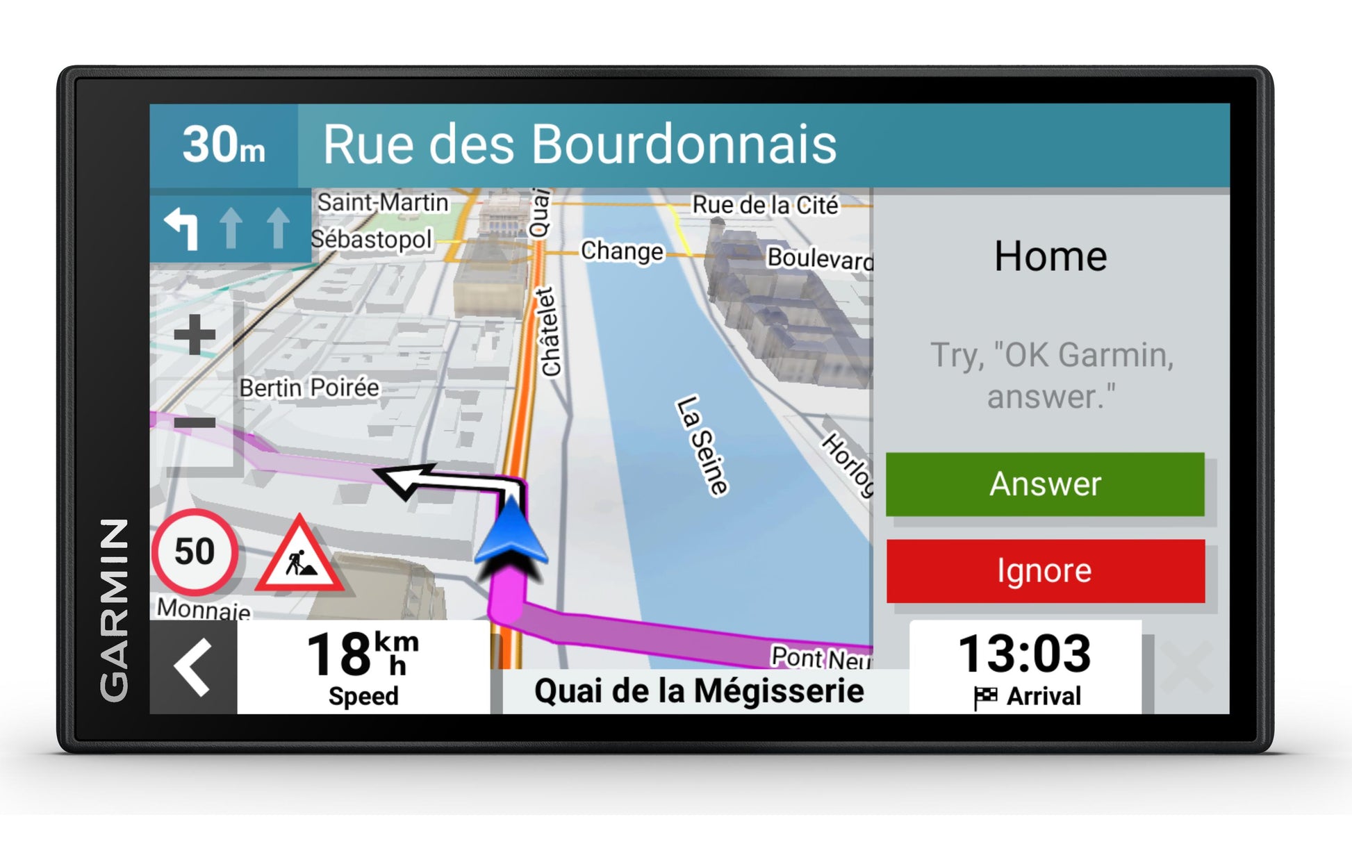 Garmin DriveSmart 66 EU – Navigationsgerät, 6" Multitouch-Display, 1280 × 720, 32 GB, Schwarz