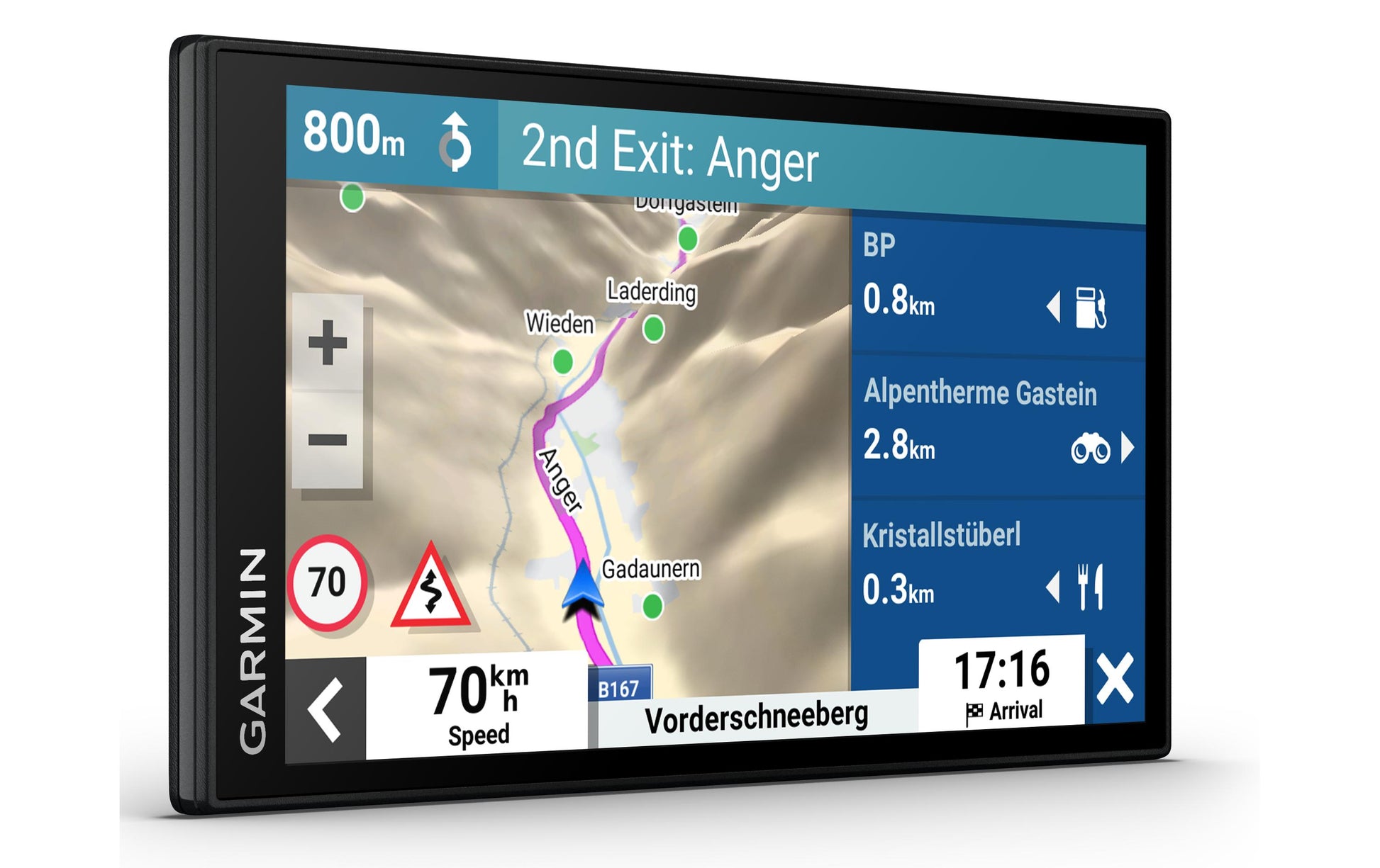 Garmin DriveSmart 66 EU – Navigationsgerät, 6" Multitouch-Display, 1280 × 720, 32 GB, Schwarz