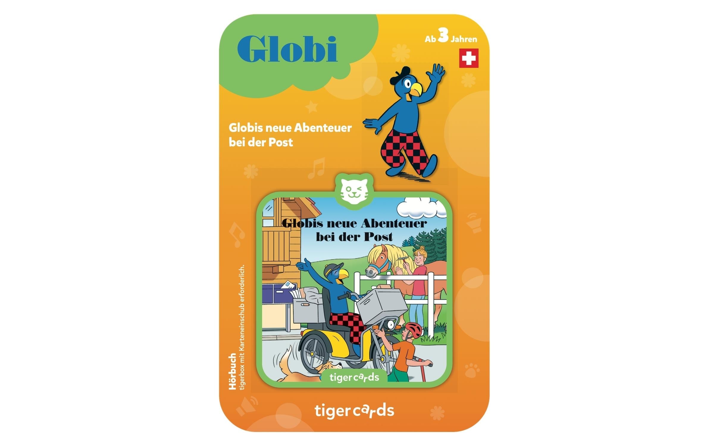 Tigermedia Tigercard Globis neue Abenteuer – Hörbuch – für Kleinkinder ab 3 Jahren – Schweizerdeutsch – Orange