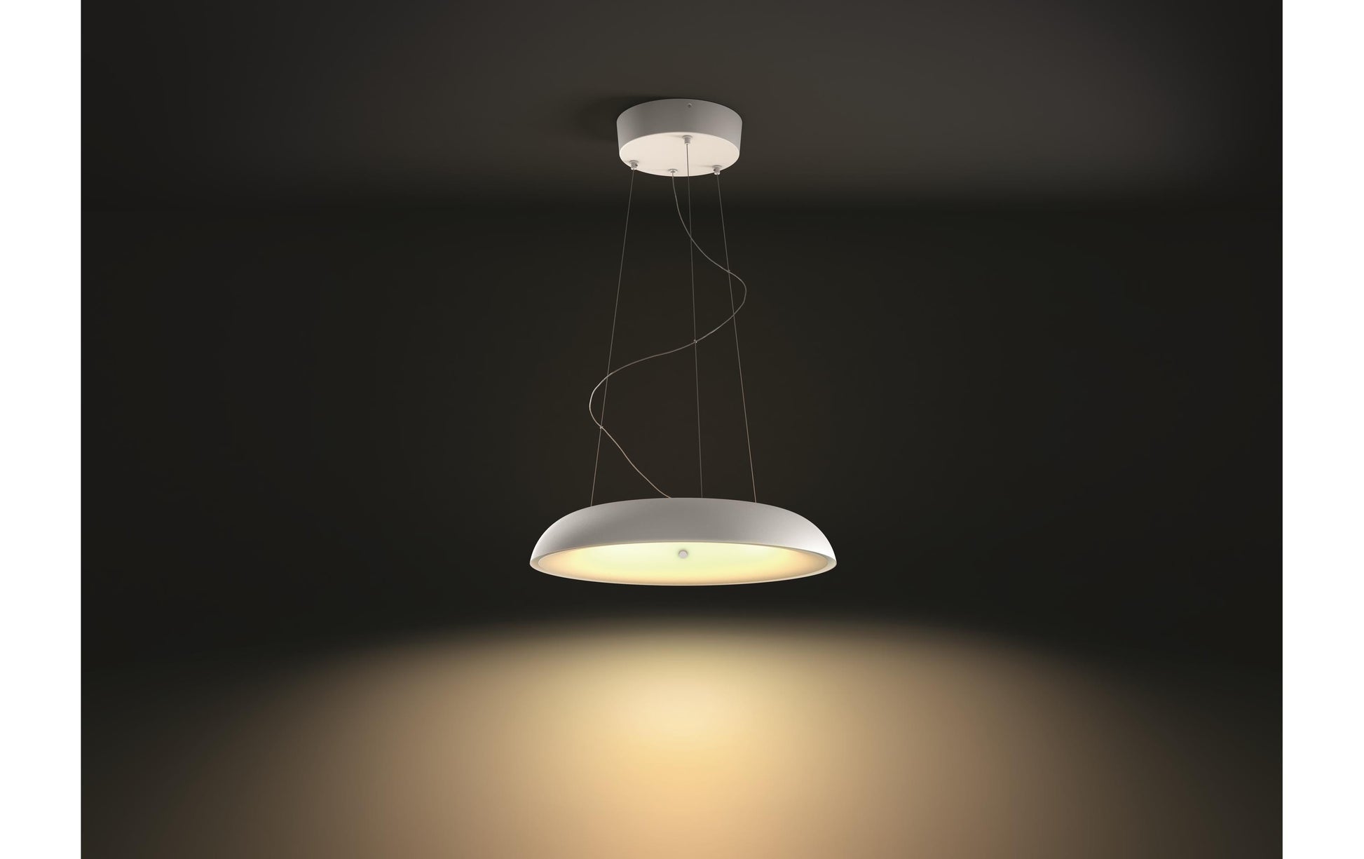 Philips by Signify Philips Hue Deckenleuchte Amaze – Ø 43,4 × 7,7 cm, 2750 lm, 25 W, 2200–6500 K, dimmbar, weiss